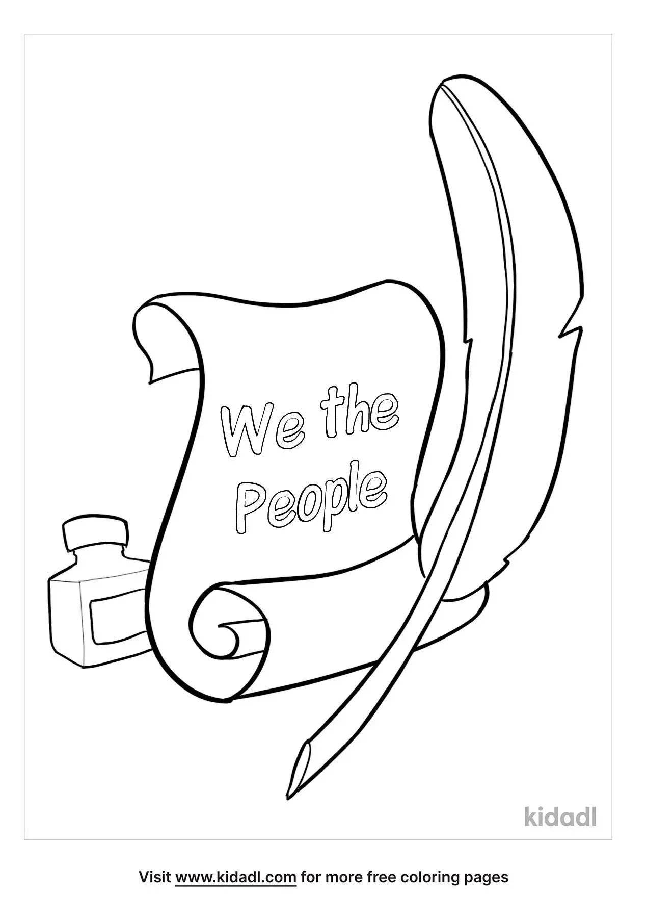 Free Constitution Coloring Page Coloring Page Printables Kidadl