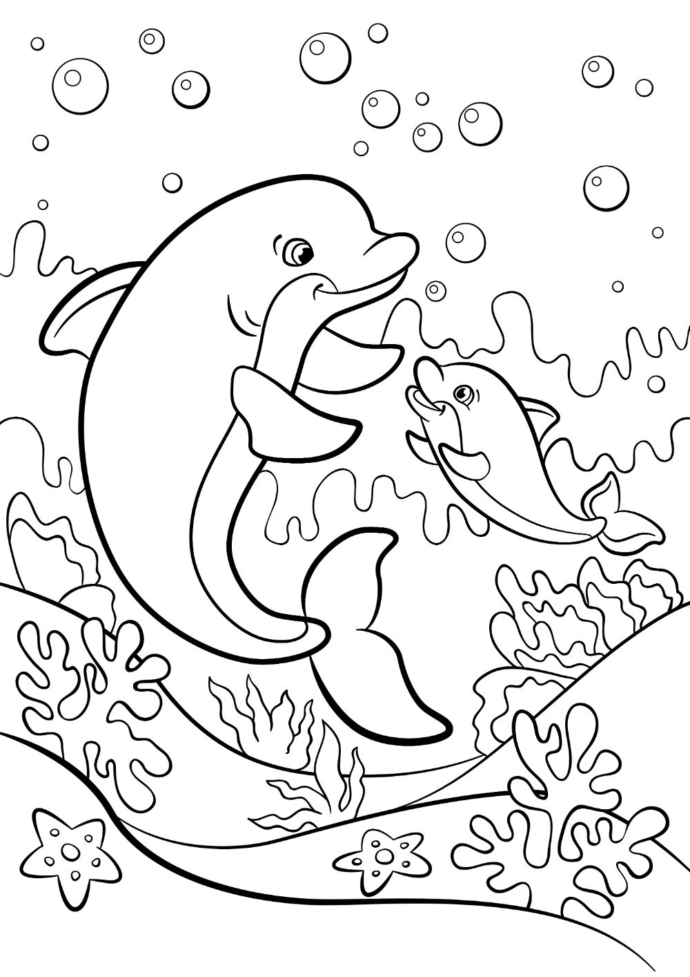 Free DOLPHIN Coloring Pages Your Kids Will Love Download Printable PDFs VerbNow