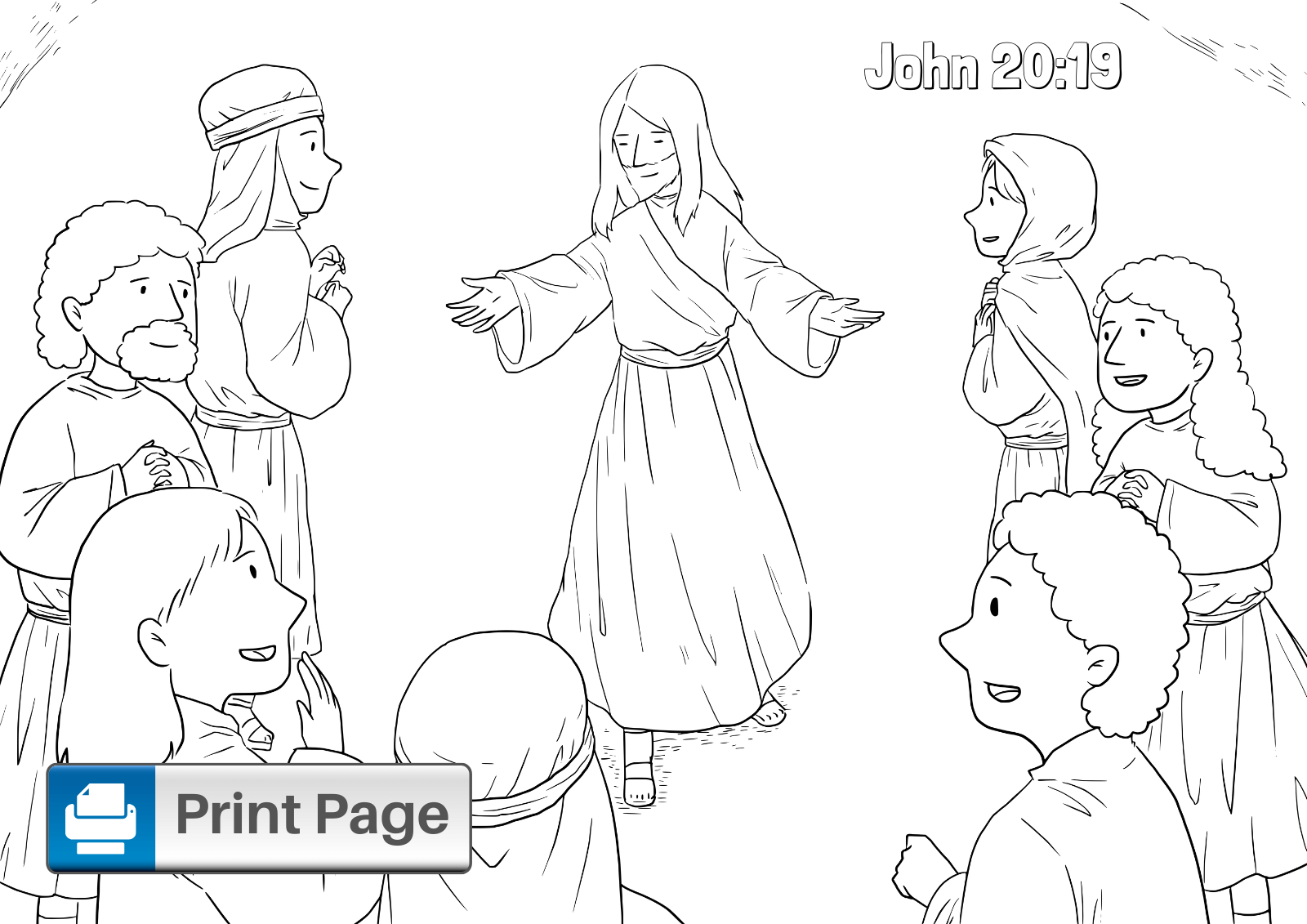 Free Doubting Thomas Coloring Pages For Kids ConnectUS