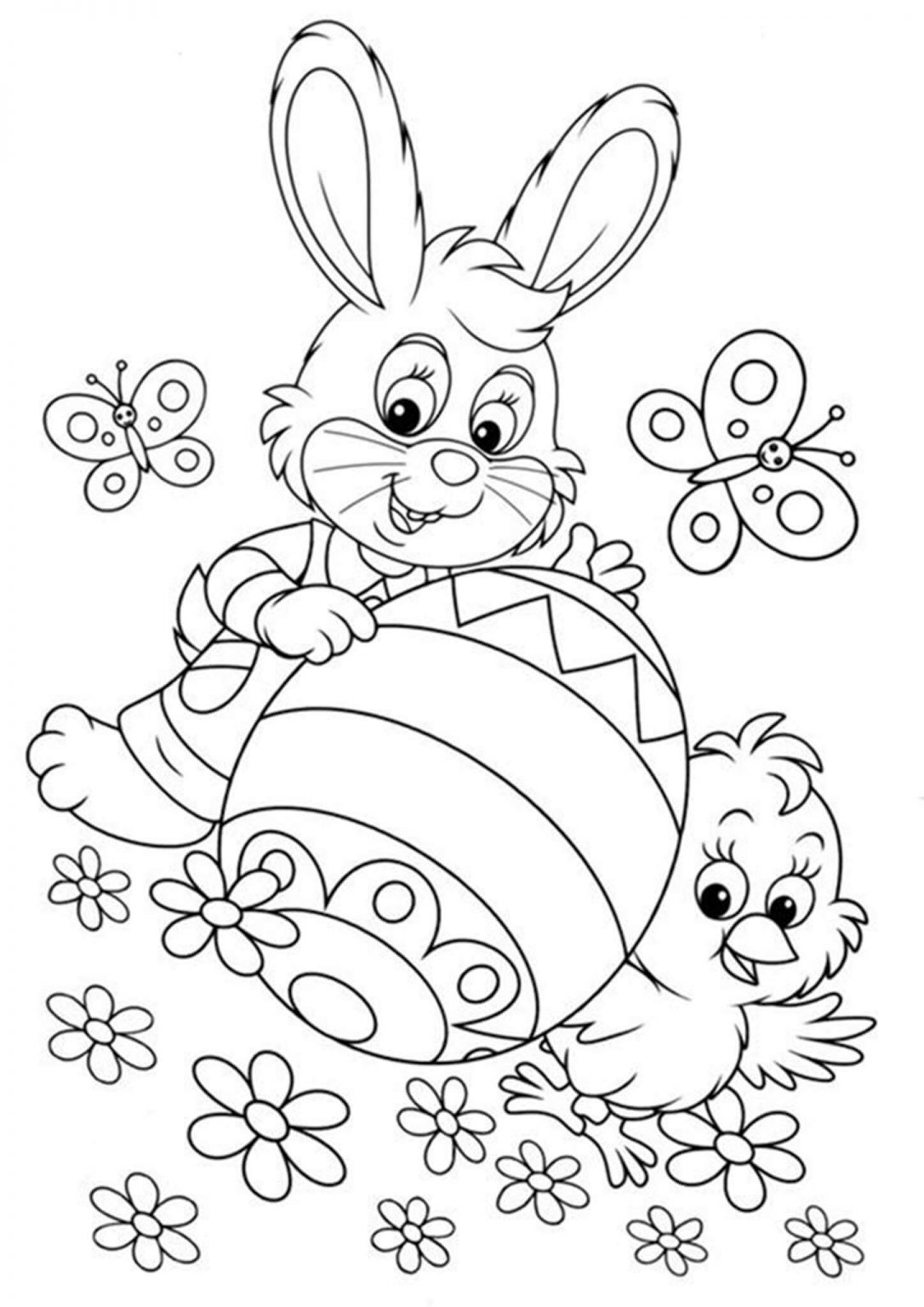 Free Easy To Print Easter Coloring Pages Tulamama