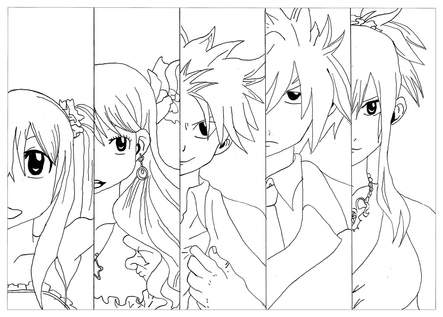 Free Fairy Tail Coloring Page To Print Fairy Tail Coloring Pages For Kids