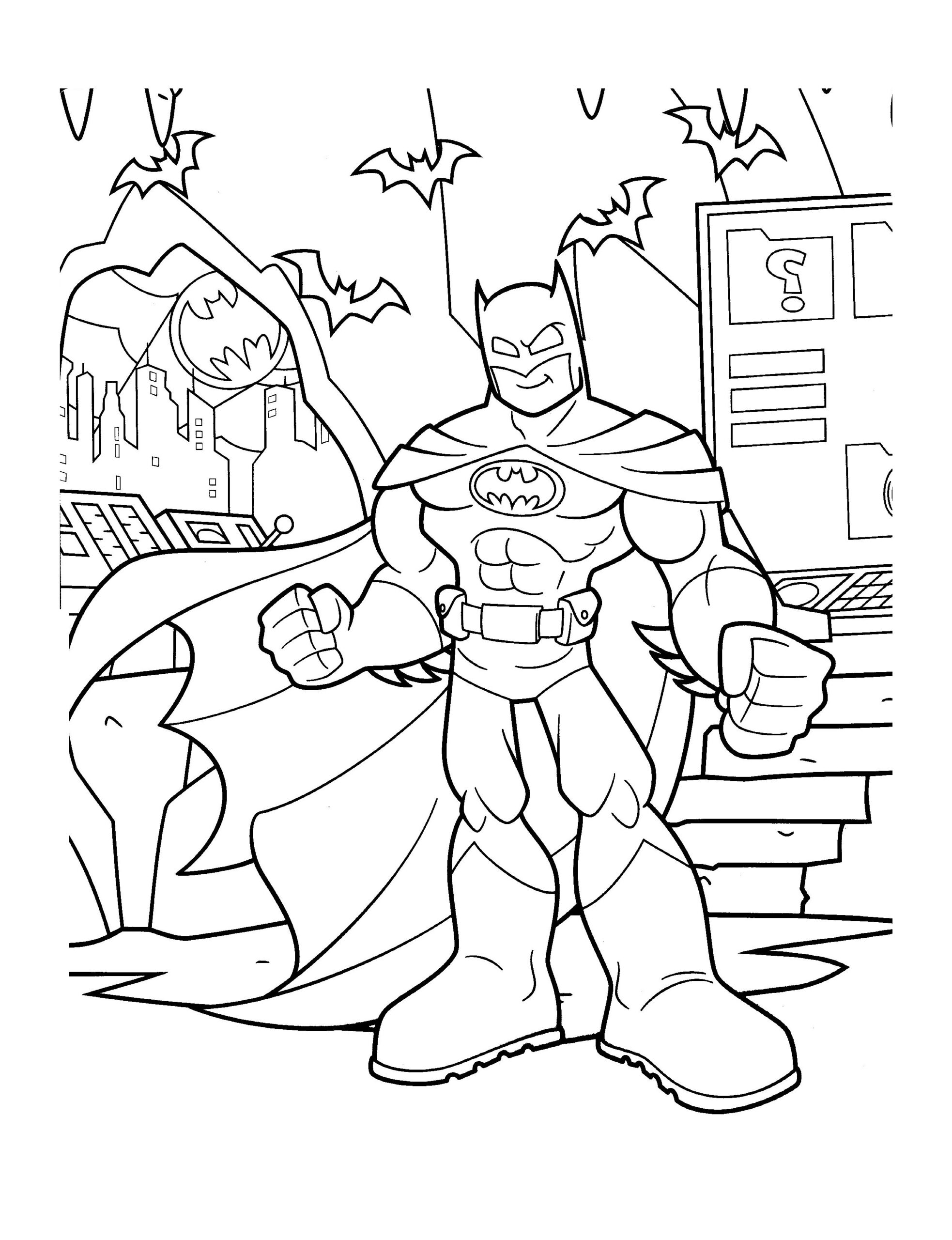 Free Batman Printable Coloring Pages