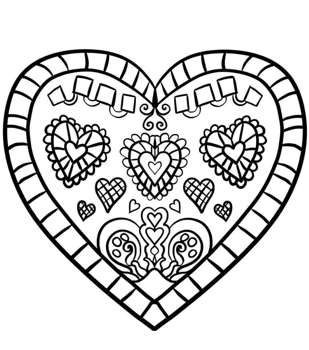 Free Printable Coloring Pages Hearts
