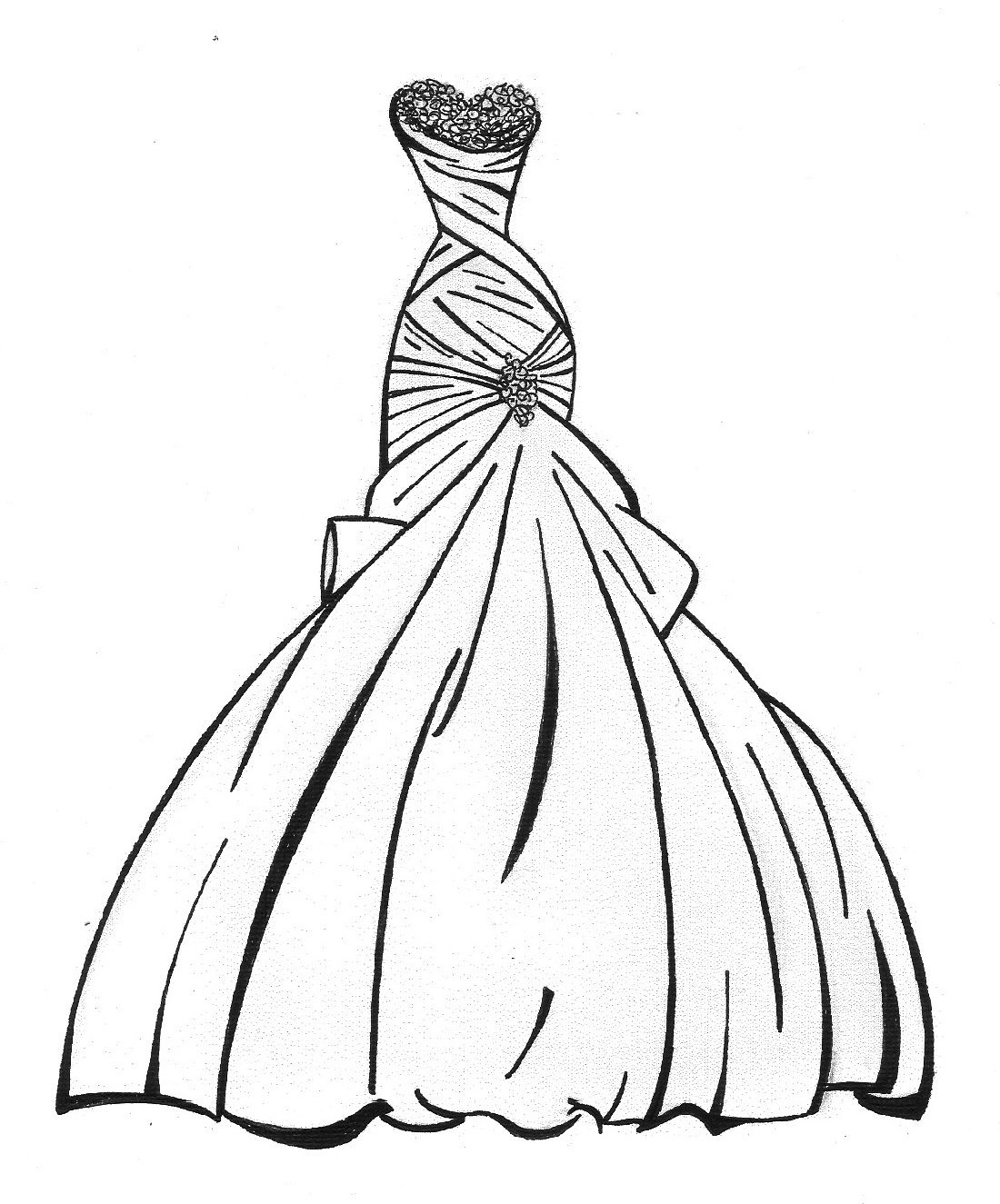 Free Printable Dress Coloring Pages