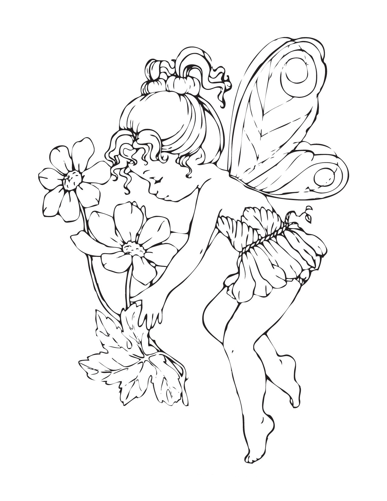 Fairy Coloring Page