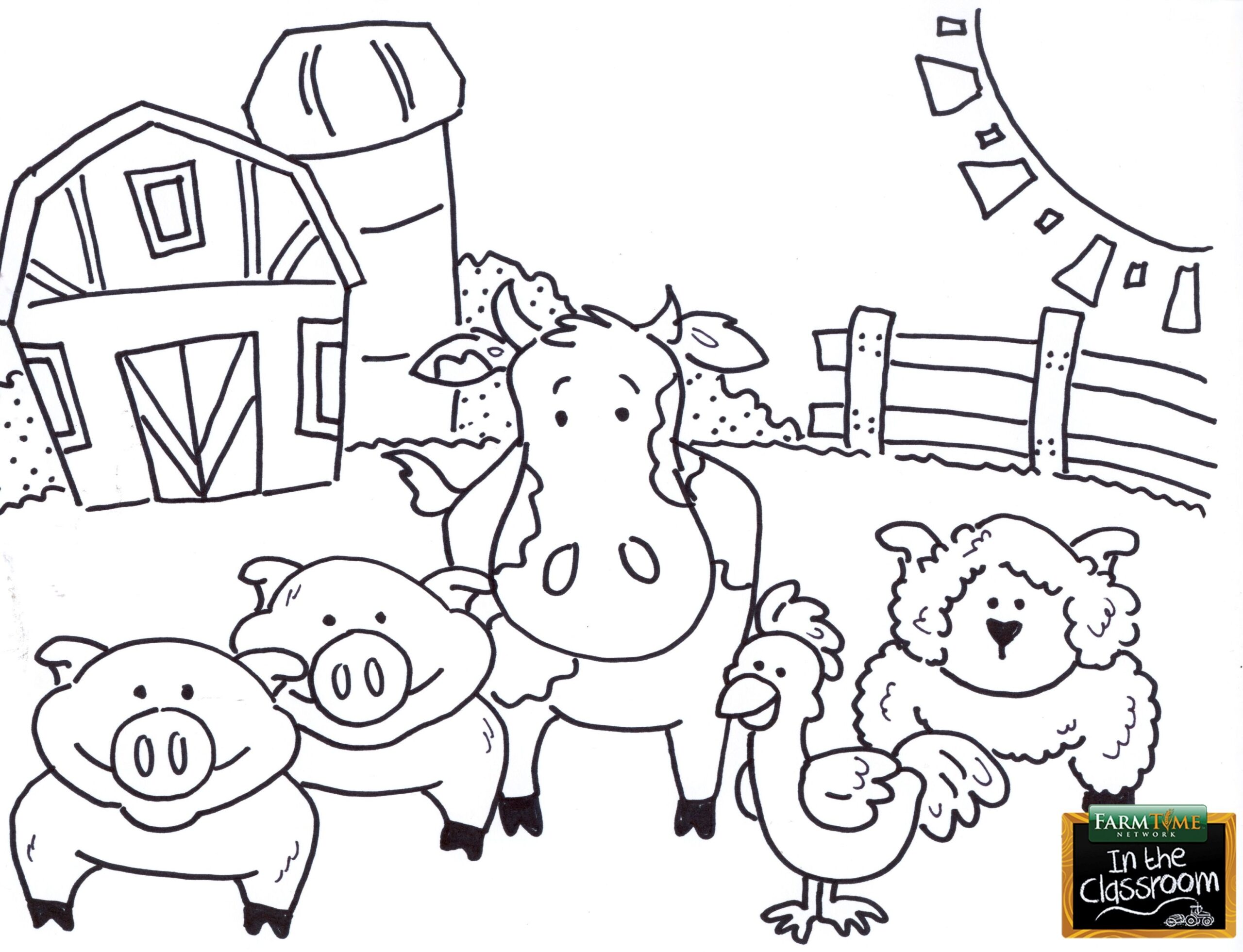 Free Farm Coloring Pages