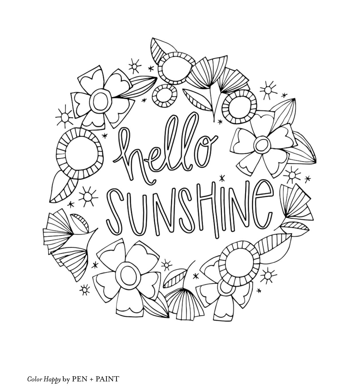 Free Printable Happy Coloring Pages Coloring Pages