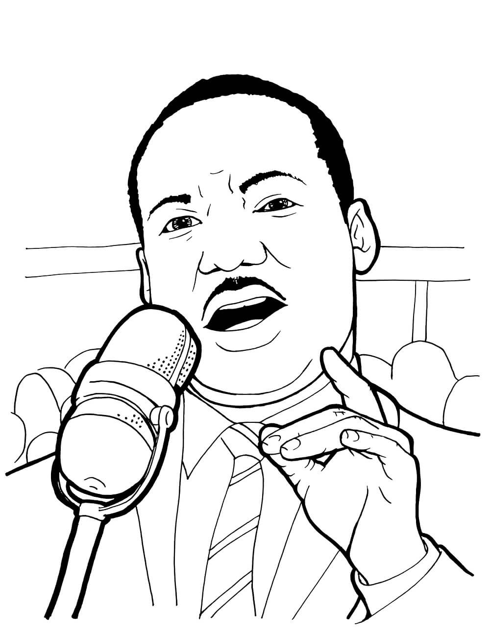 Free Printable Martin Luther King Jr Day MLK Day Coloring Pages