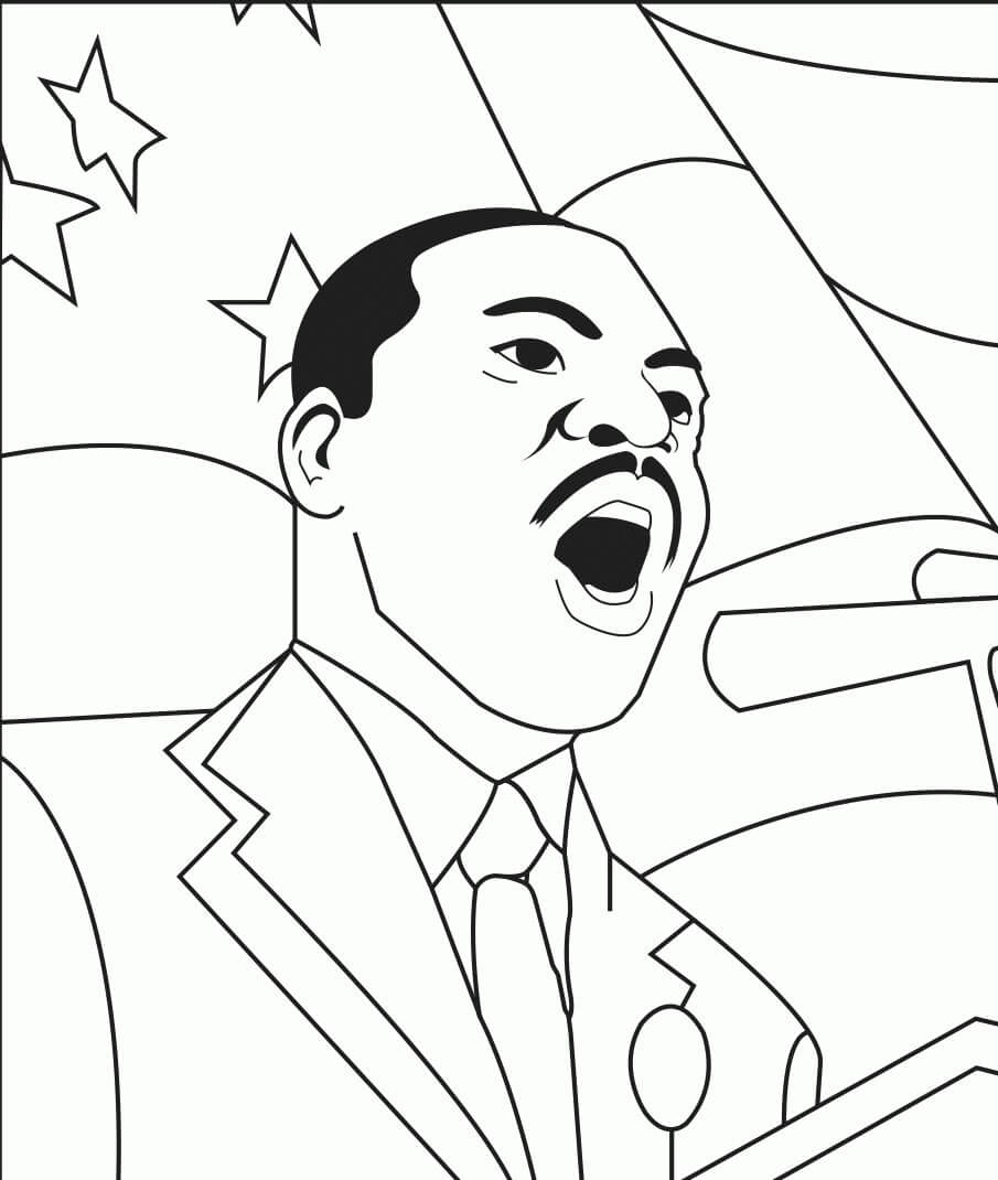 Free Printable Martin Luther King Jr Day MLK Day Coloring Pages