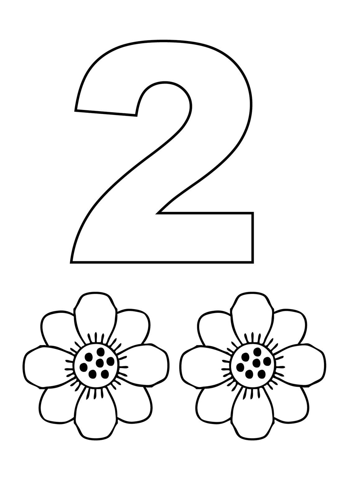 Kids Numbers Coloring Pages