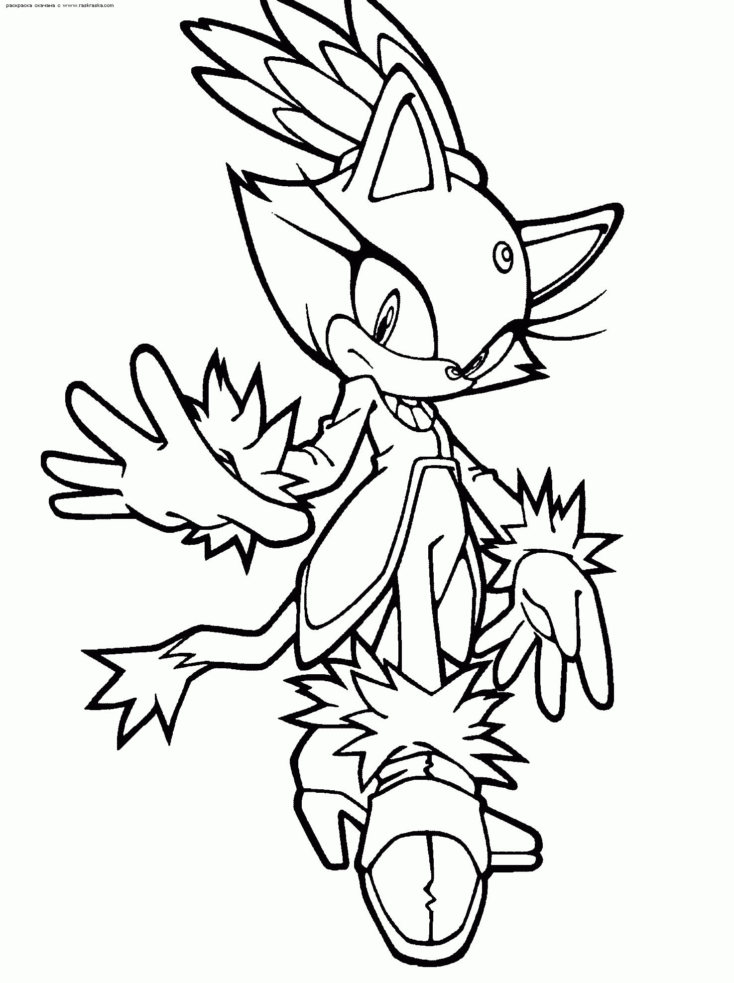 Sonic Coloring Page