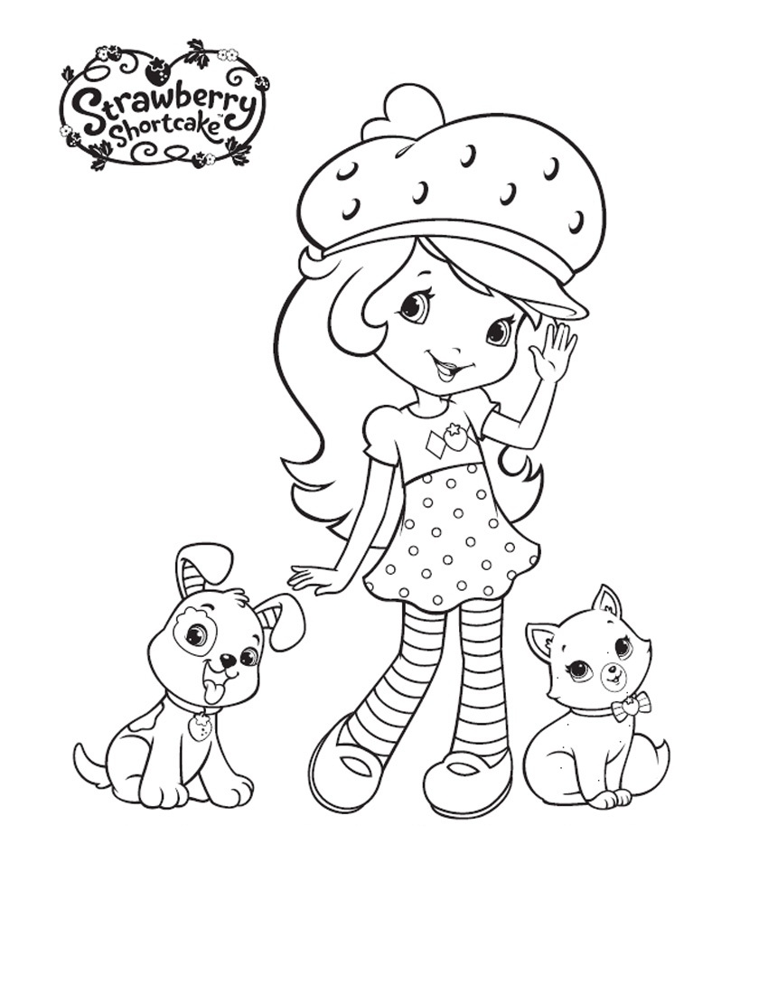 Strawberry Shortcake Coloring Pages