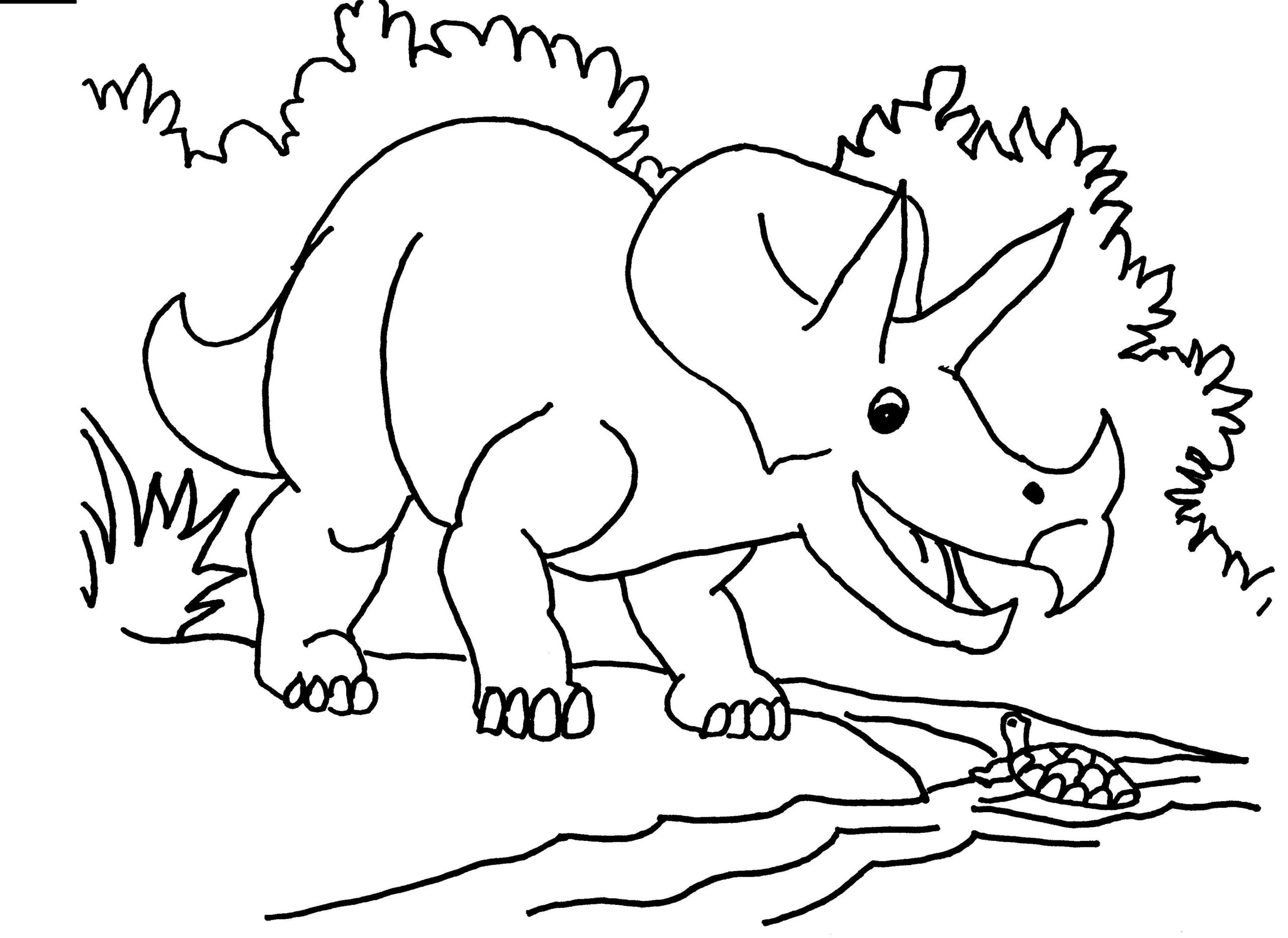 Free Printable Triceratops Coloring Pages For Kids