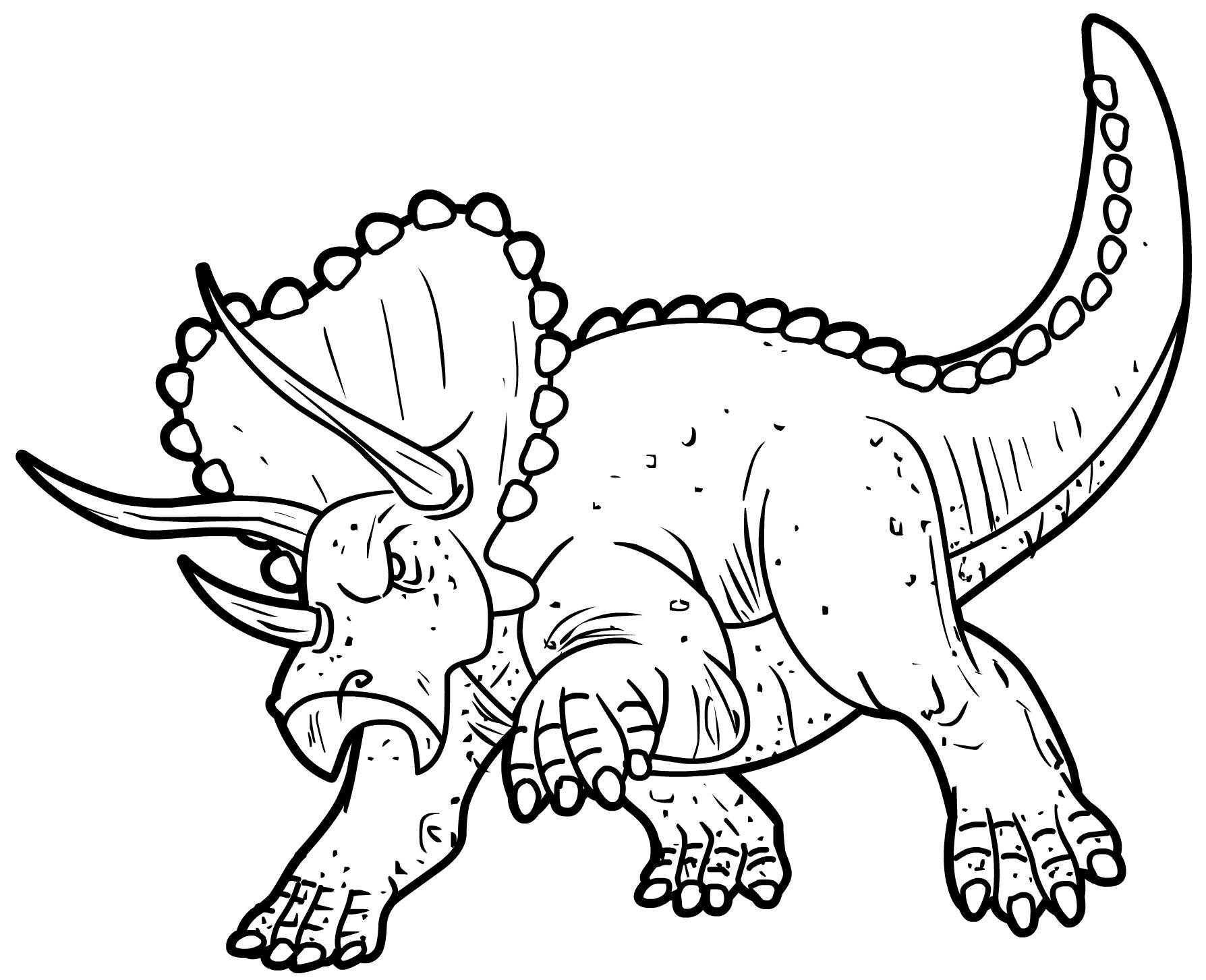 Free Printable Triceratops Coloring Pages For Kids
