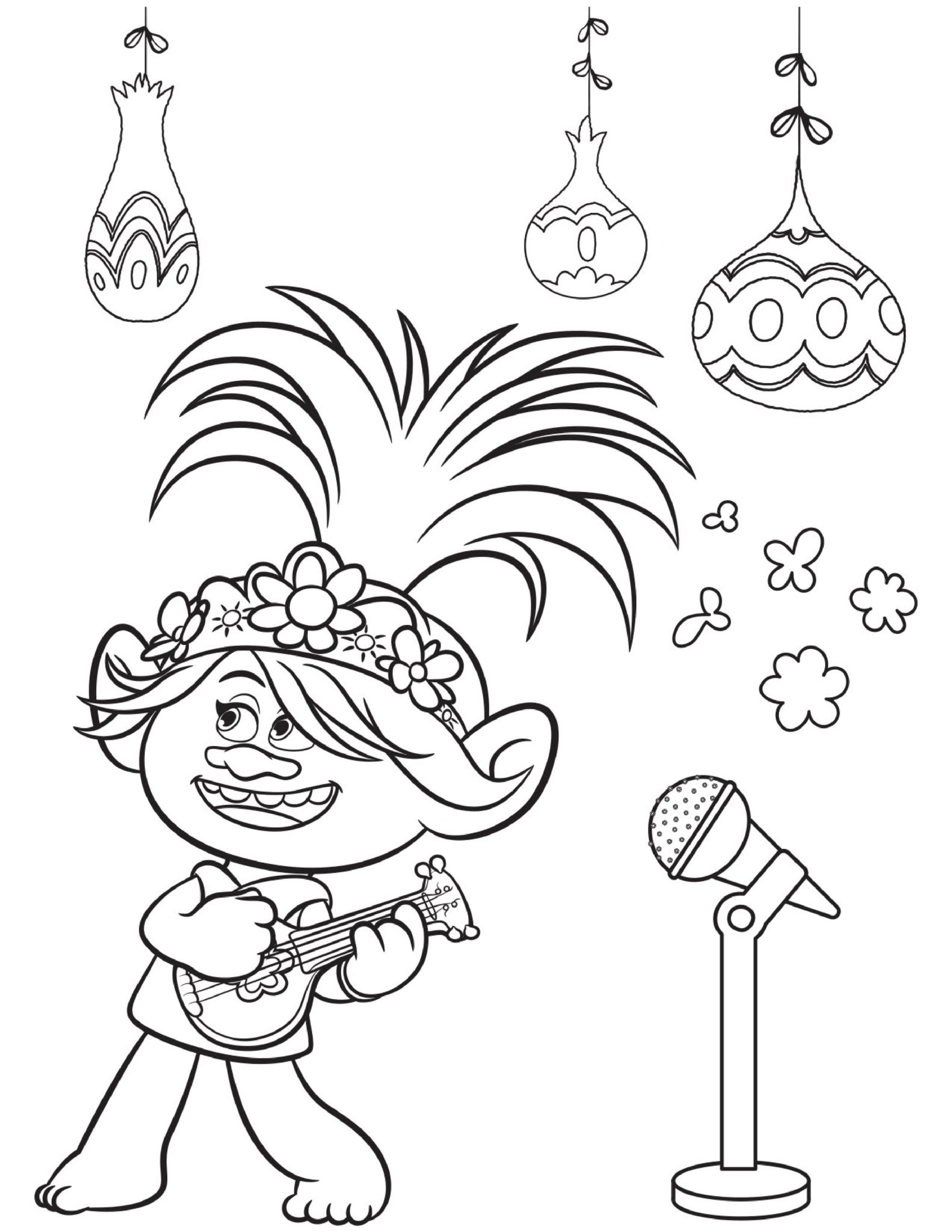 Free Printable TROLLS Coloring Pages Activity Sheets Zoom Backgrounds More Crazy