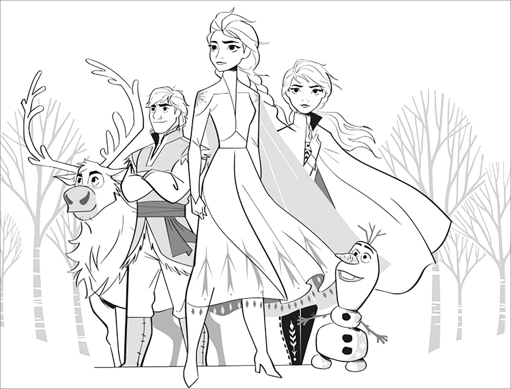 Frozen Kid Coloring Pages