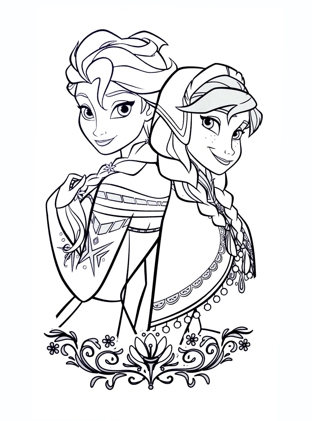 Frozen Free To Color For Kids Frozen Kids Coloring Pages