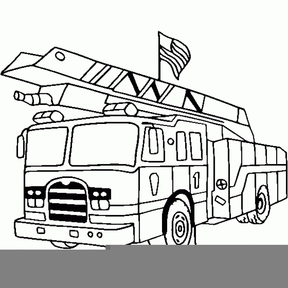Get This Fire Truck Coloring Page Online Printable 57992
