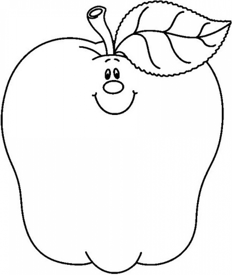 Get This Free Apple Coloring Pages To Print 6pyax