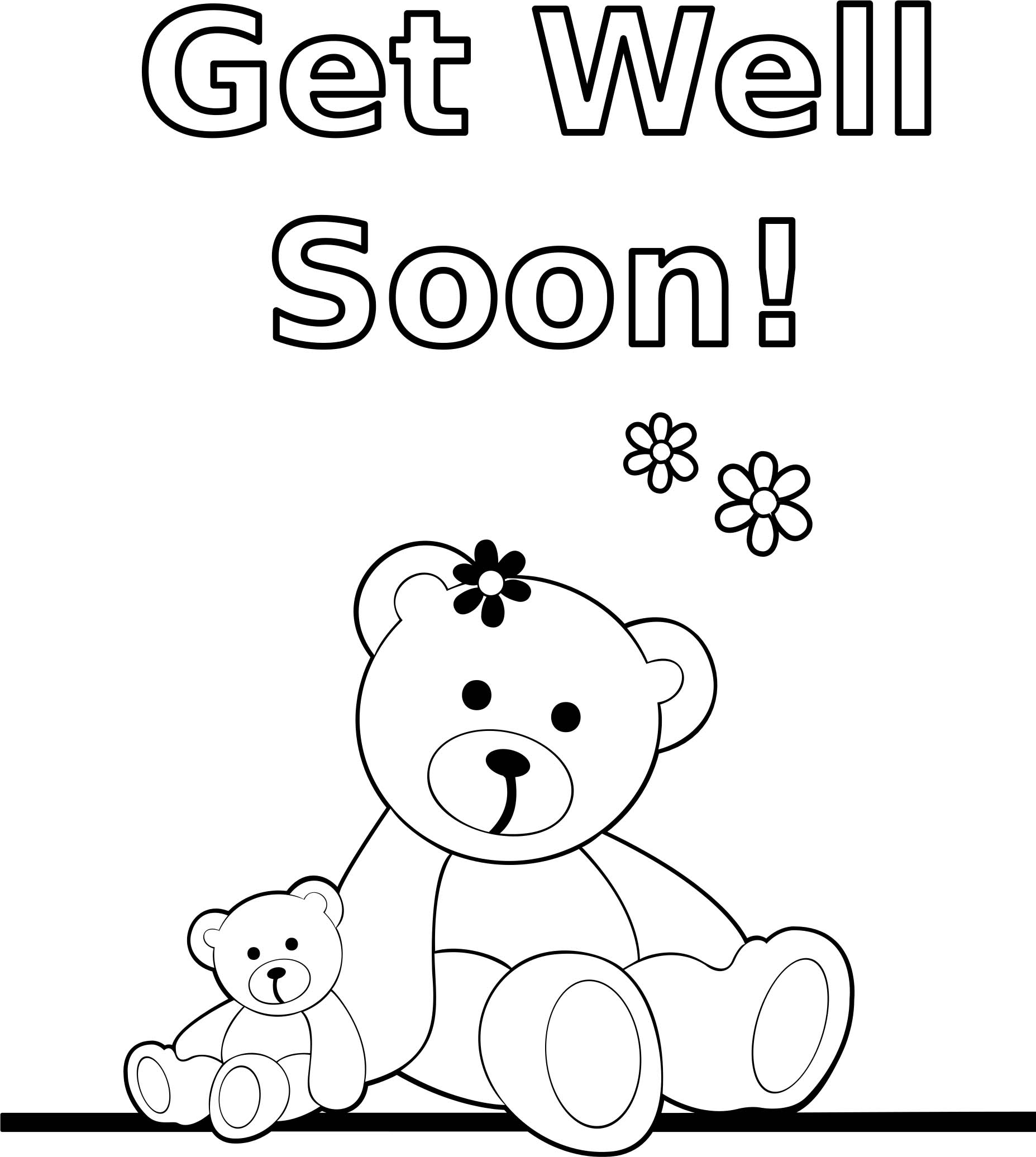 Get Well Soon Coloring Sheets As Words Of Care And Love To The Patients Coloring Pages
