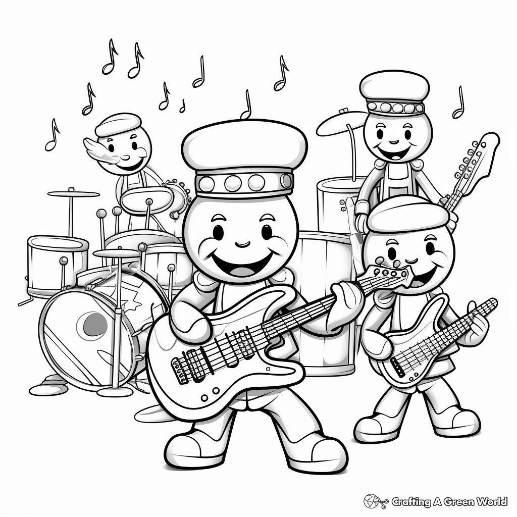 Gingerbread Coloring Pages Free Printable