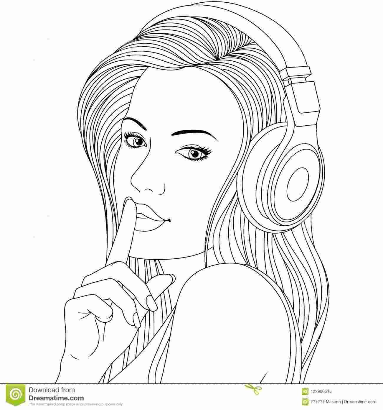 Girl Coloring Pages Teenager Coloring Pages