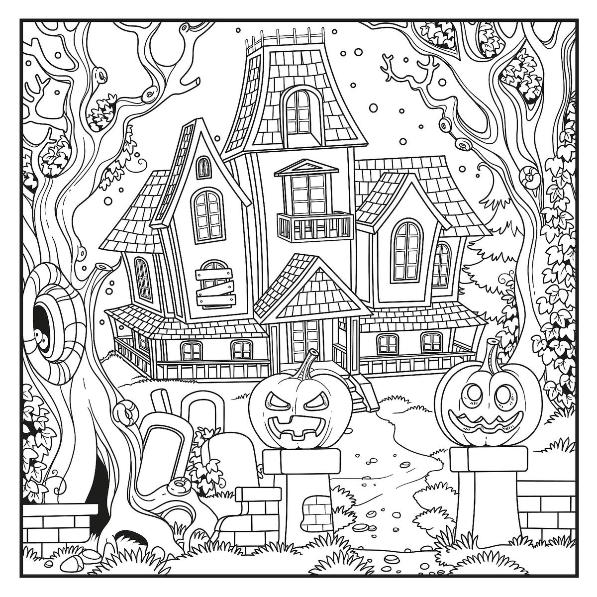 Scary Halloween Coloring Pages