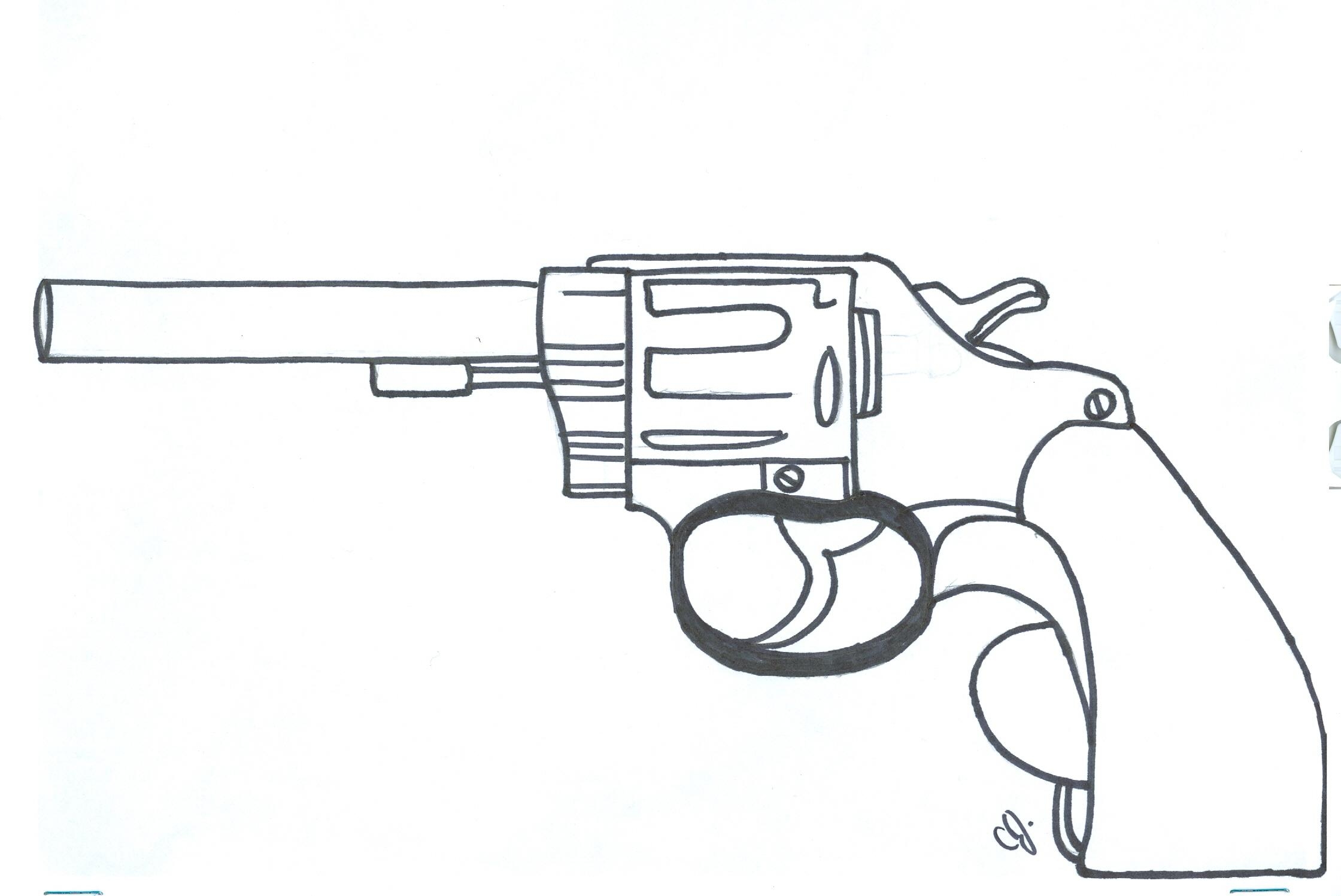 Gun Coloring Pages