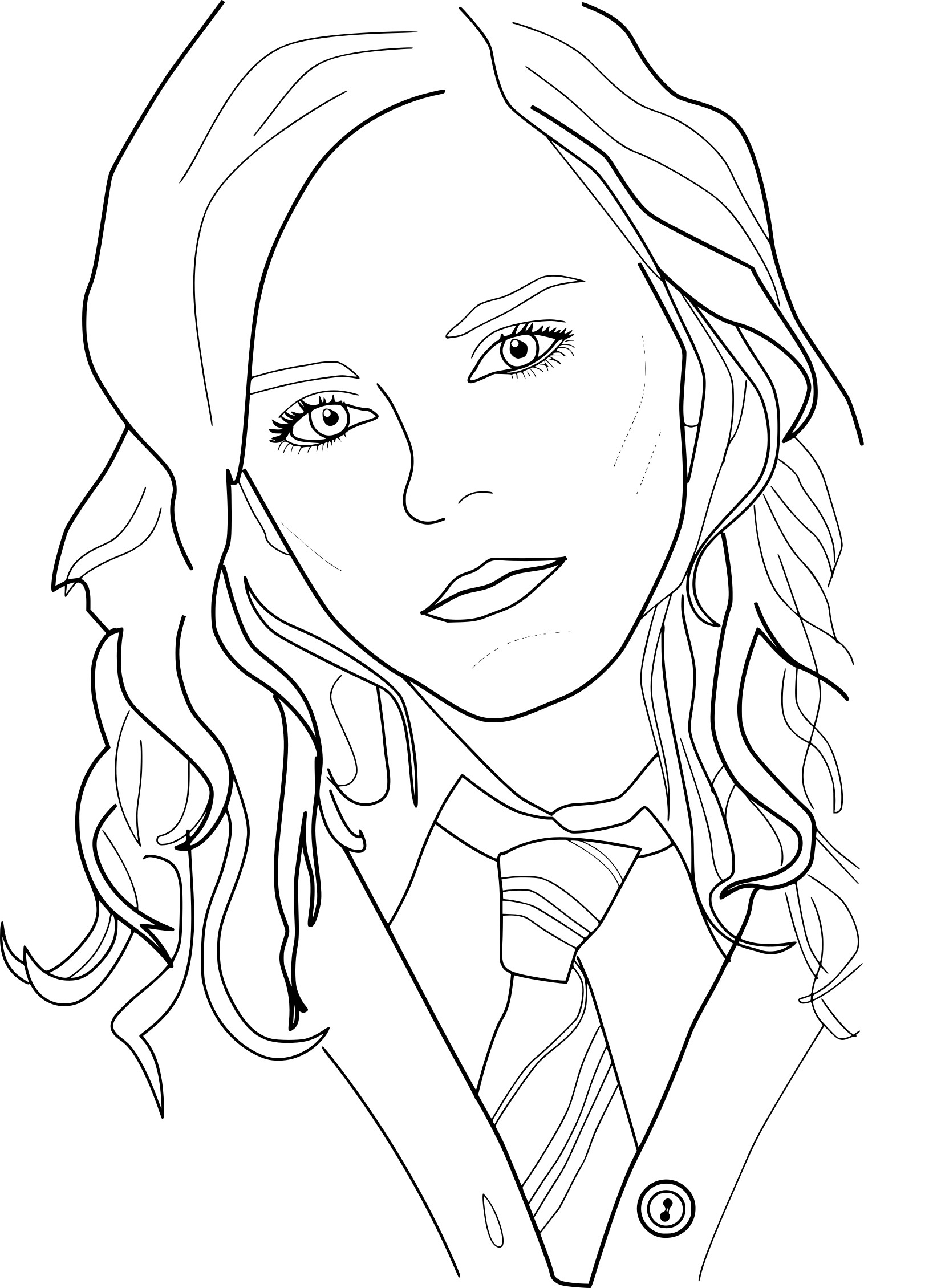 Harry Potter Coloring Pages Hermione At GetColorings Free Printable Colorings Pages To