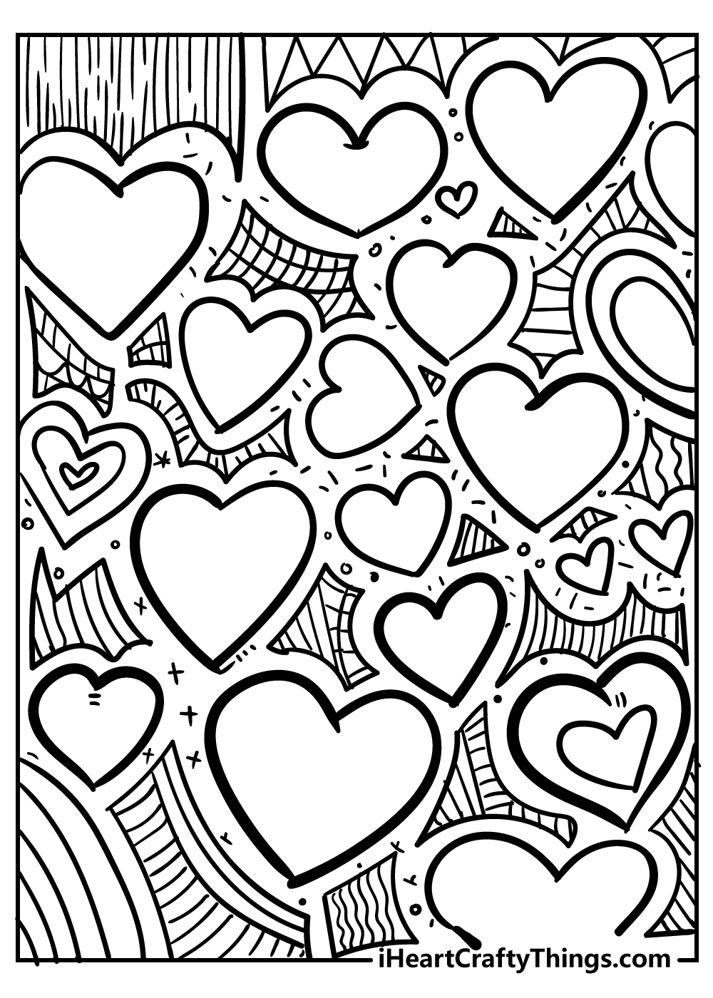 Free Heart Coloring Pages