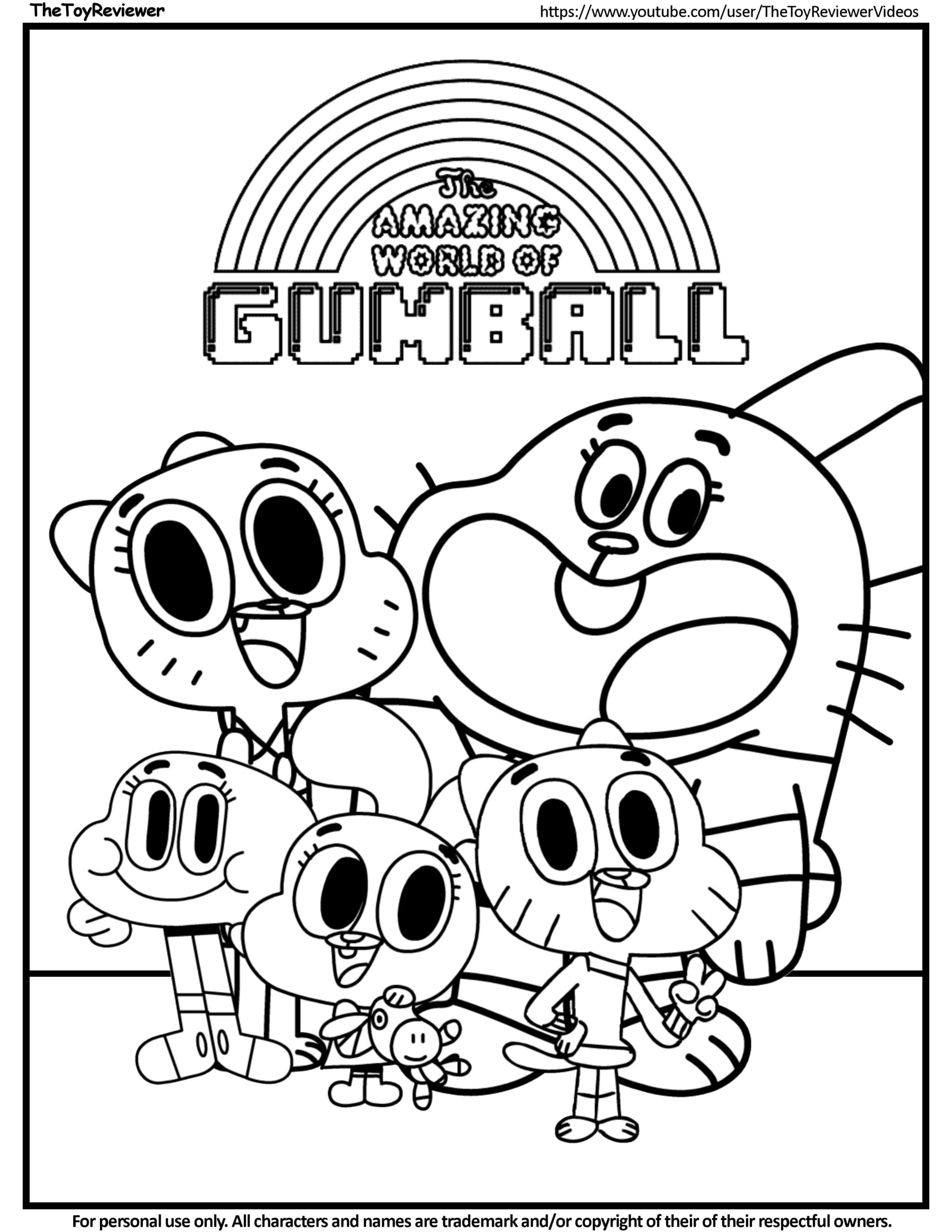 Here Is The Amazing World Of Gumball Coloring Page Click The Picture To See My Coloring V