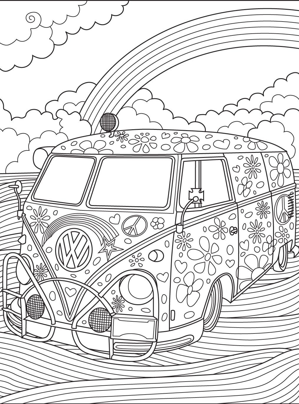 Hippie Van Coloring Pages At GetColorings Free Printable Colorings Pages To Print And Color