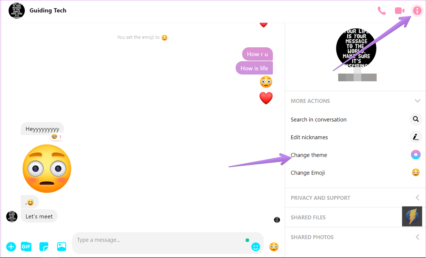 How To Change Or Remove Themes In Facebook Messenger Guiding Tech