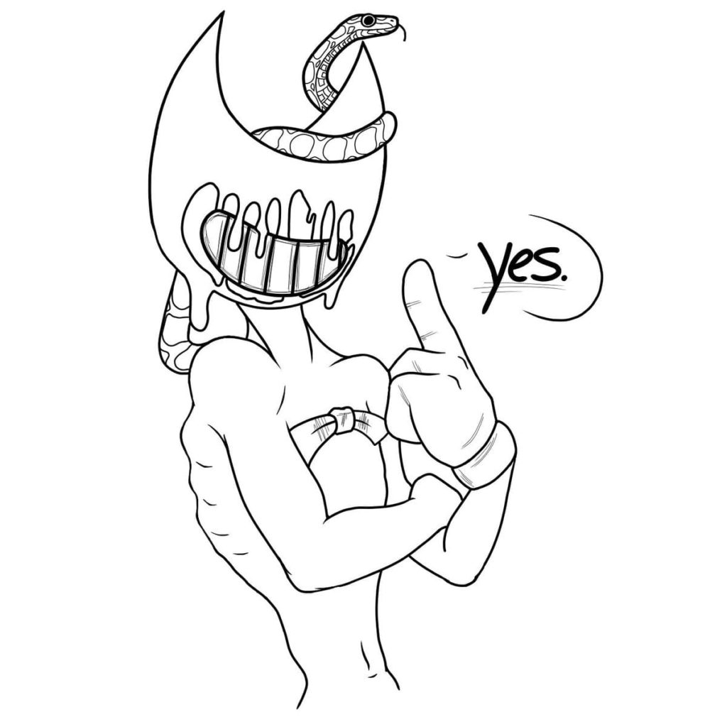 Ink Demon Coloring Page Coloring Pages