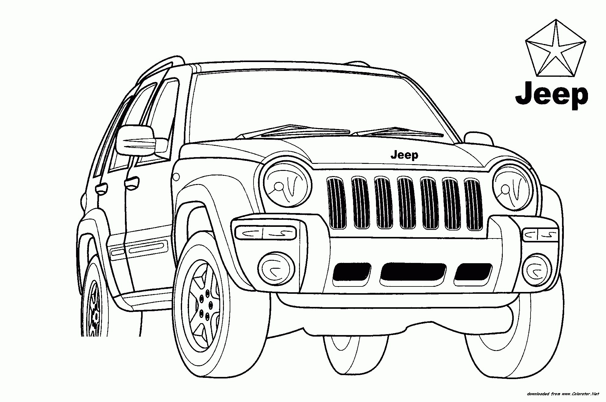 Jeep Coloring Pages To Download And Print For Free