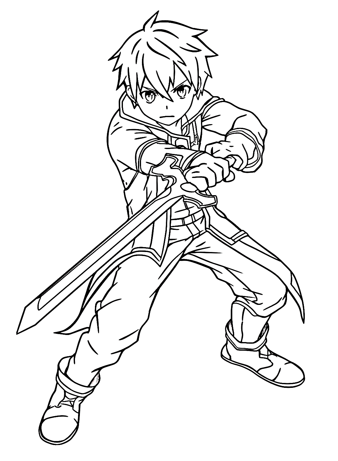 Kirito Coloring Pages Coloring Pages For Kids And Adults In 2023 Kirito Coloring Pages