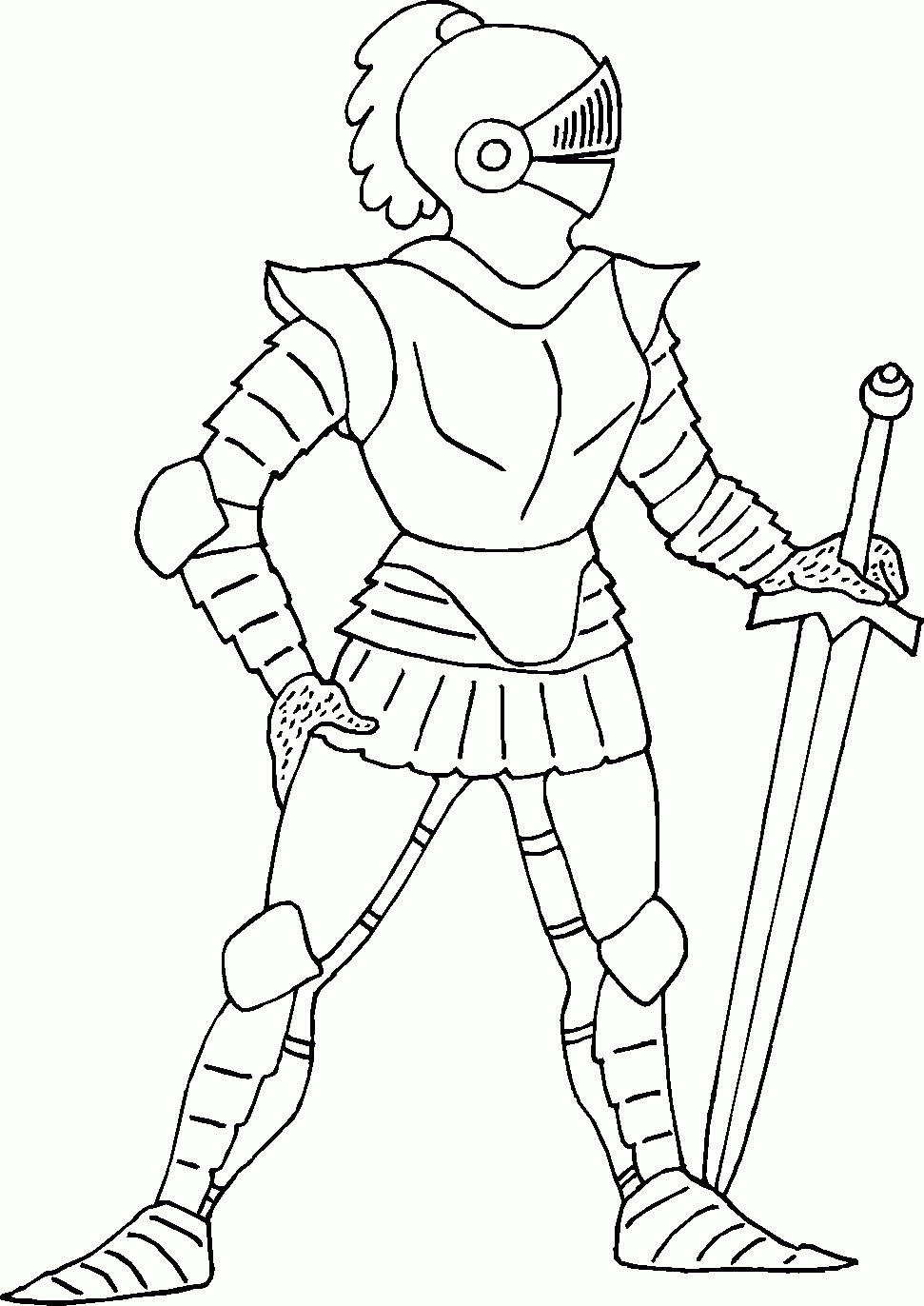 Knight Coloring Pages To Download And Print For Free