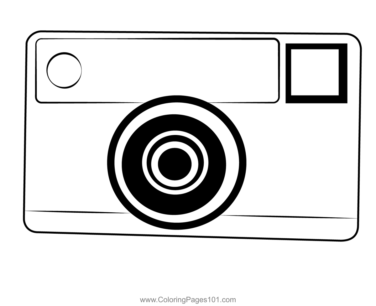 Kodak Camera Coloring Page For Kids Free Cameras Printable Coloring Pages Online For Kids