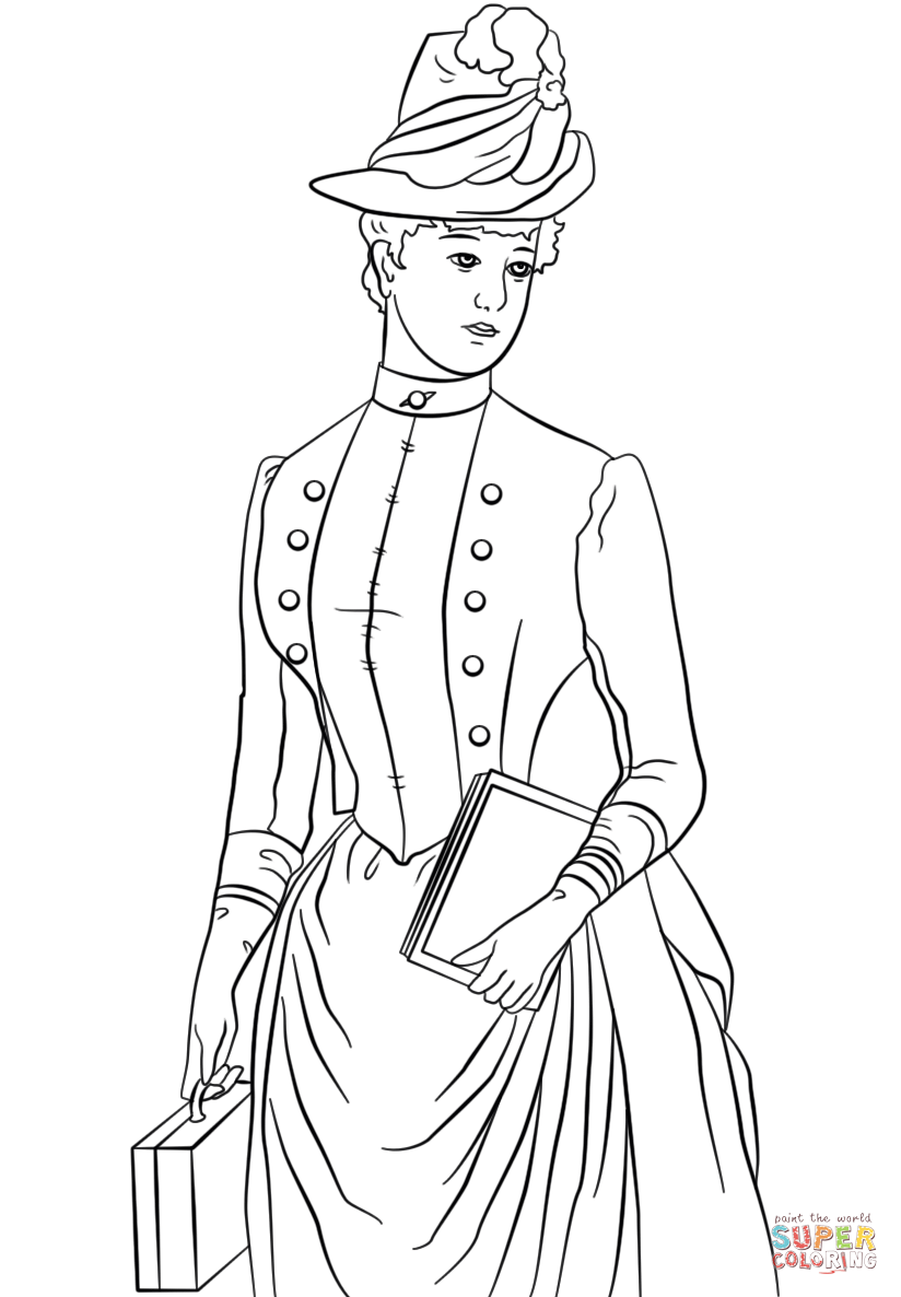 Lady Coloring Pages At GetColorings Free Printable Colorings Pages To Print And Color