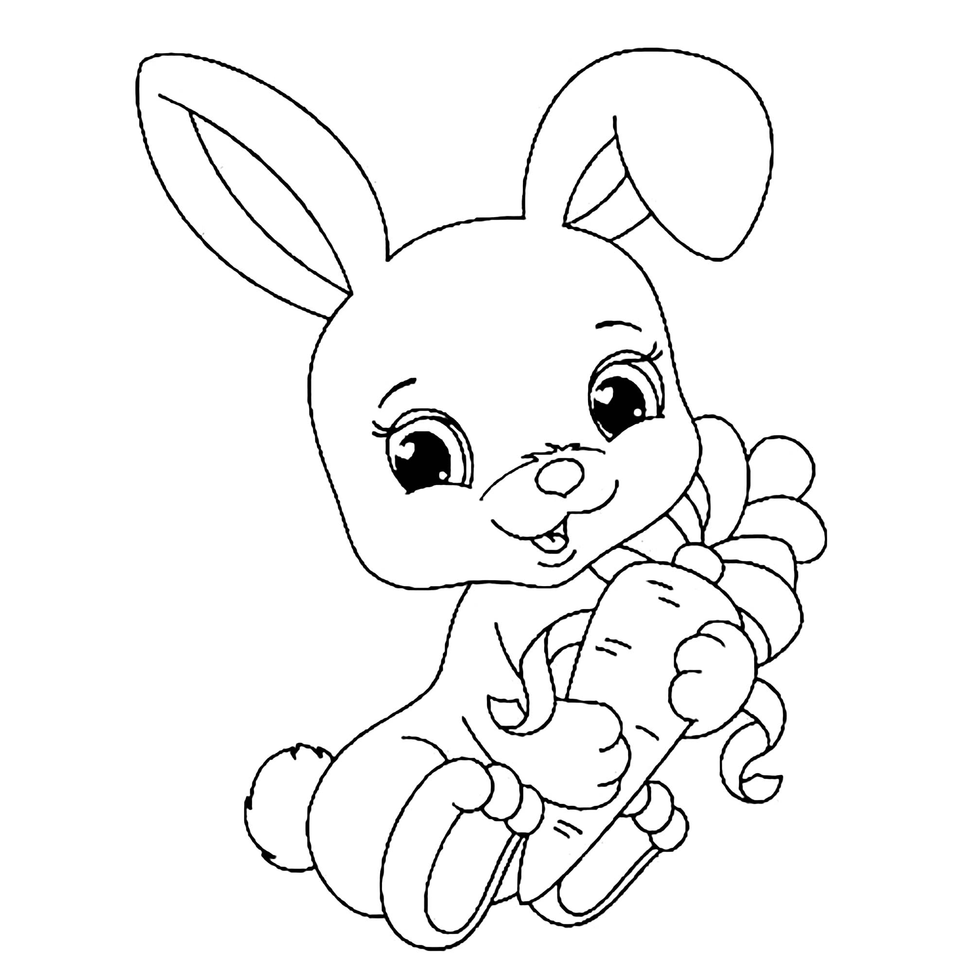 Printable Coloring Pages Bunny