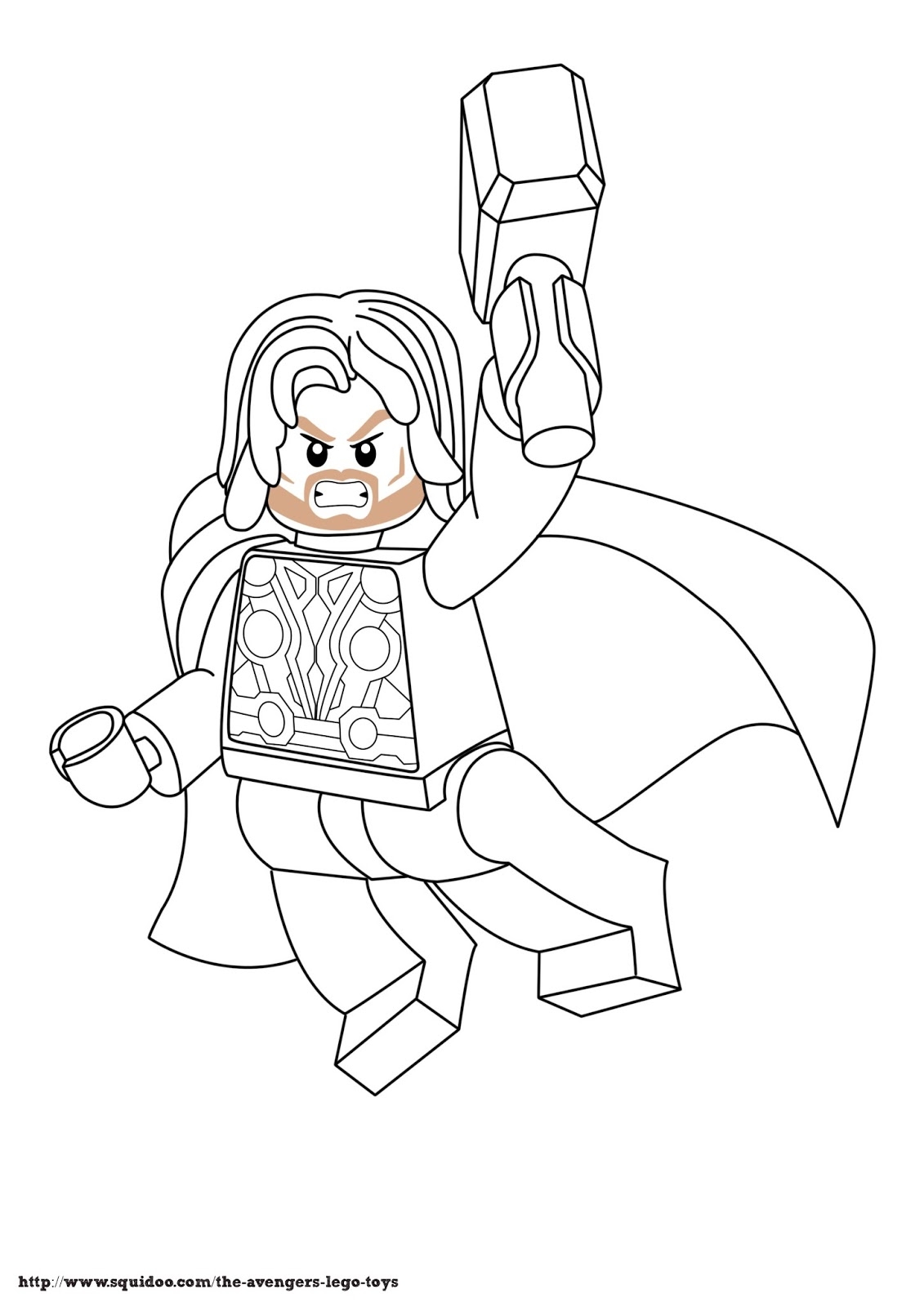 Lego Avengers Coloring Pages