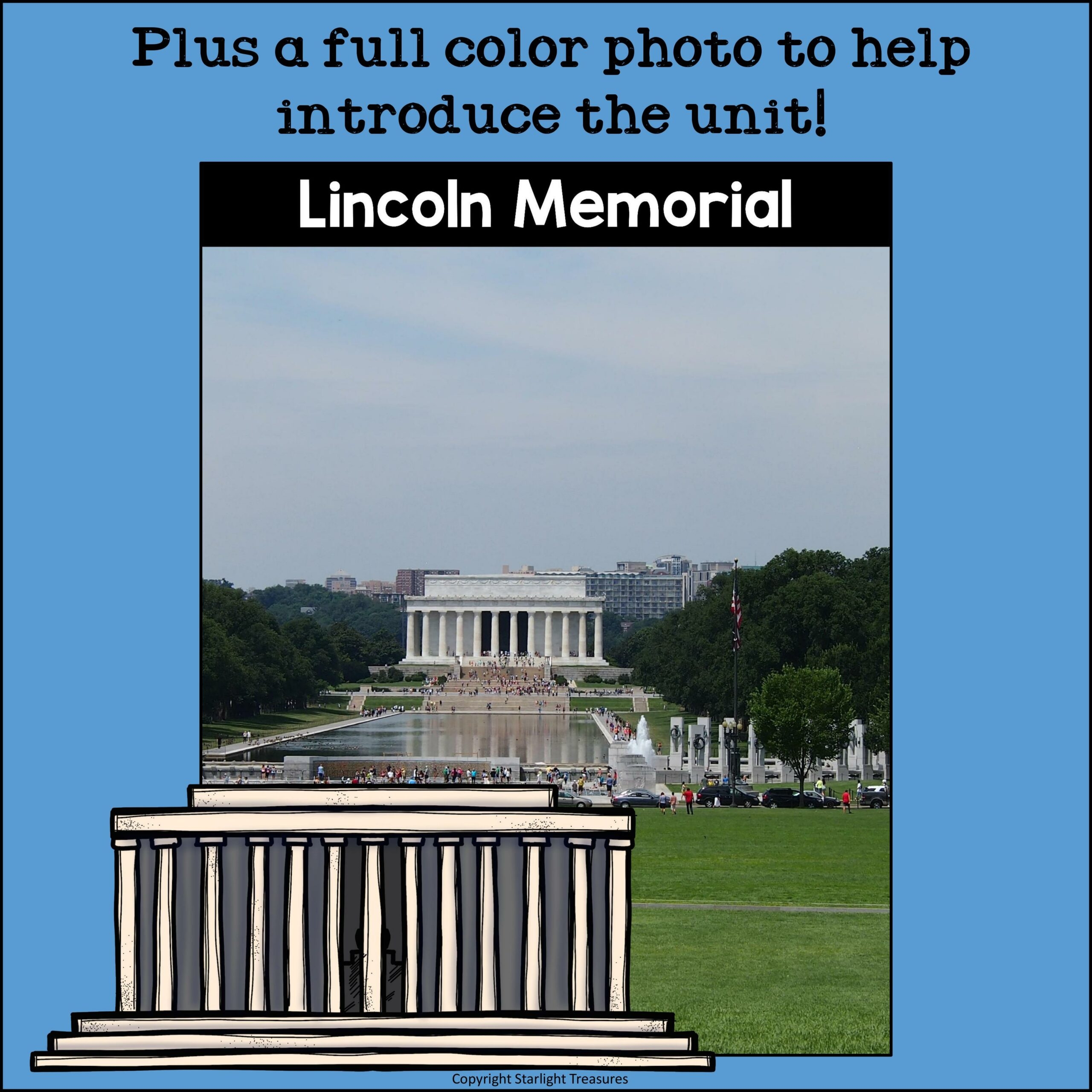 Lincoln Memorial Coloring Page