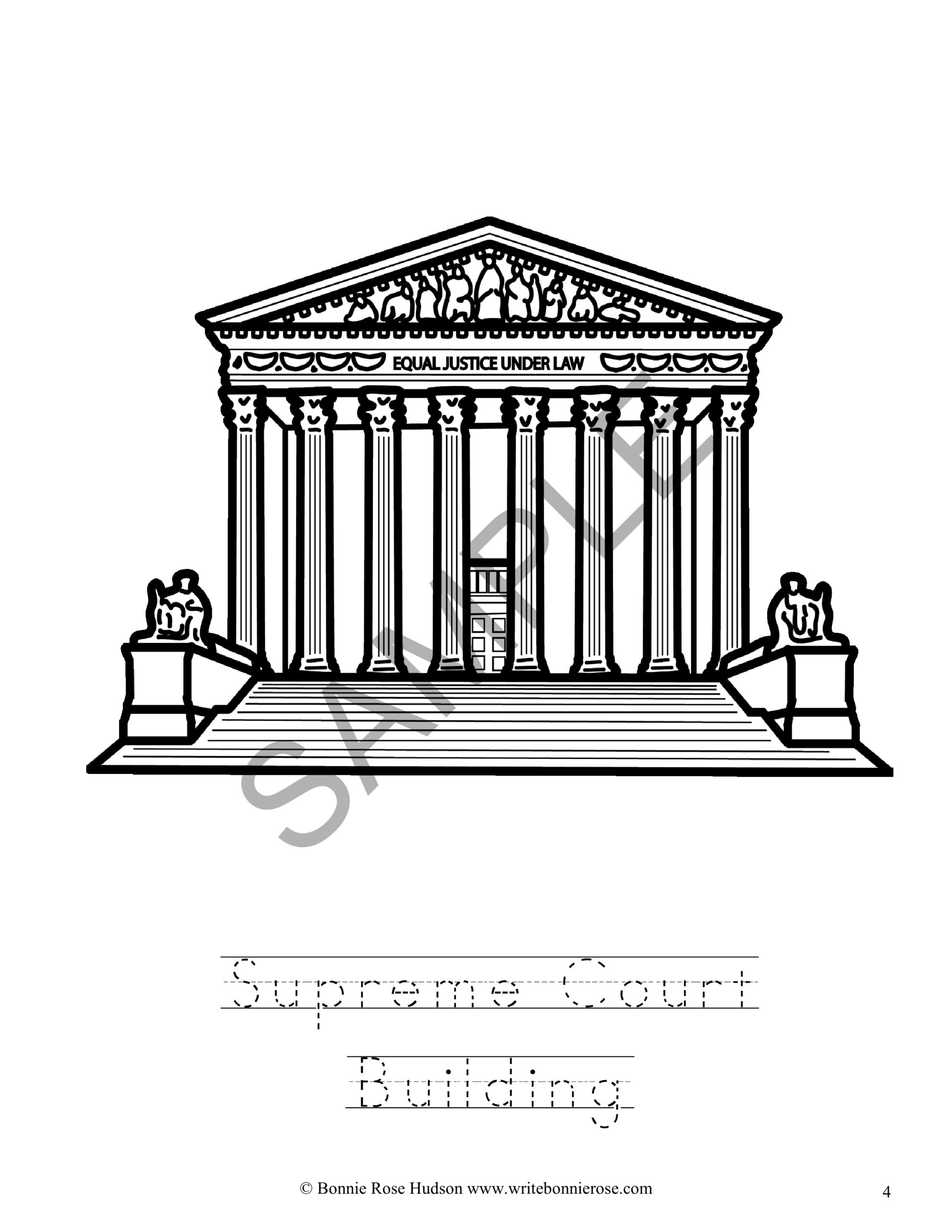 Lincoln Memorial Coloring Pages