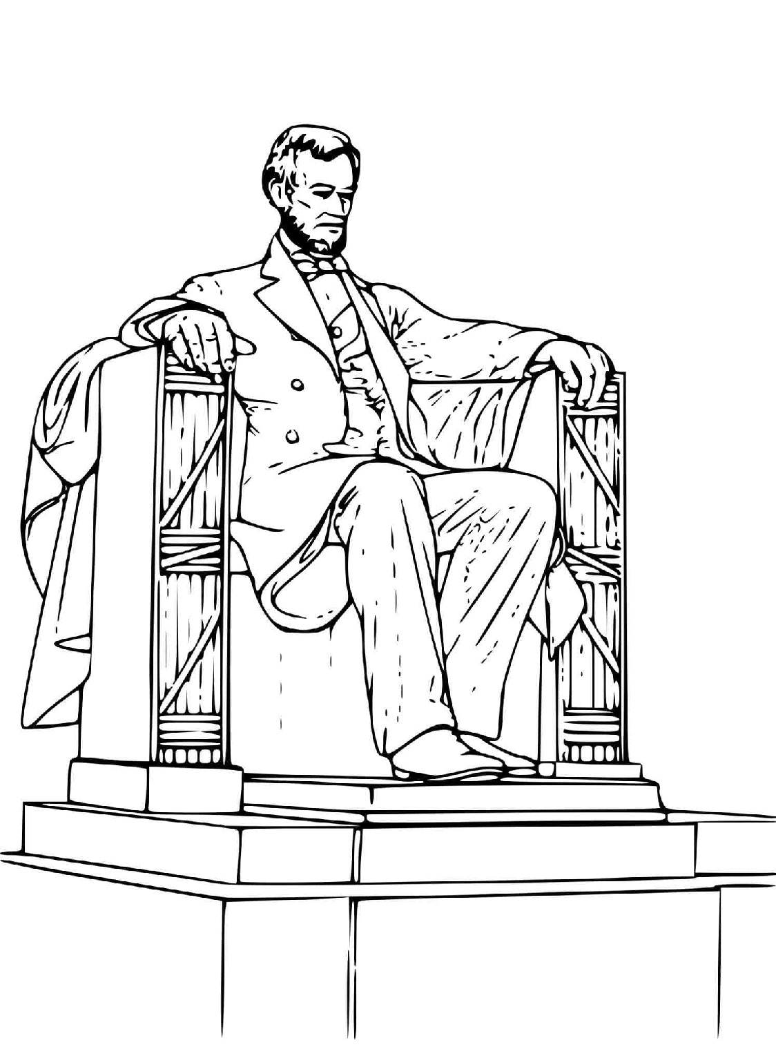 Lincoln Memorial Coloring Pages