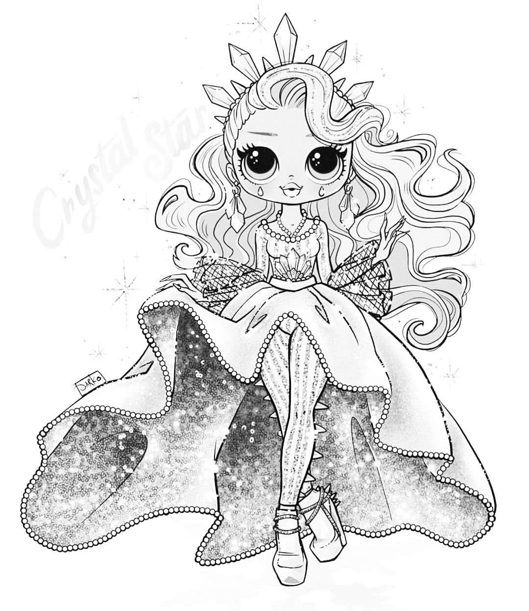 Lol Doll Coloring Pages Omg Kidsworksheetfun