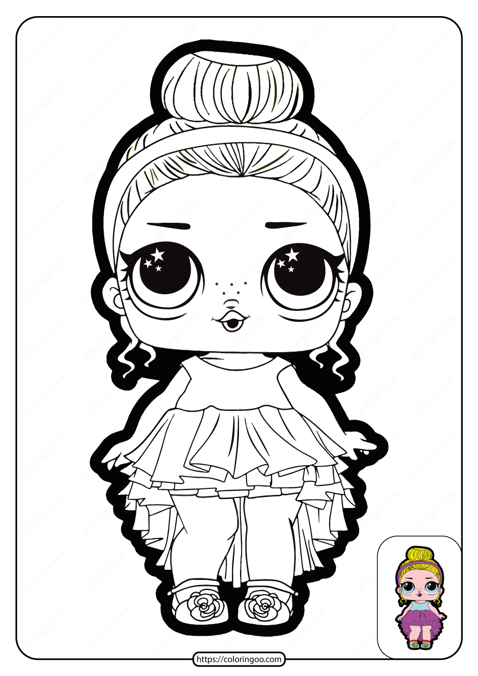 Free Coloring Pages Lol Dolls