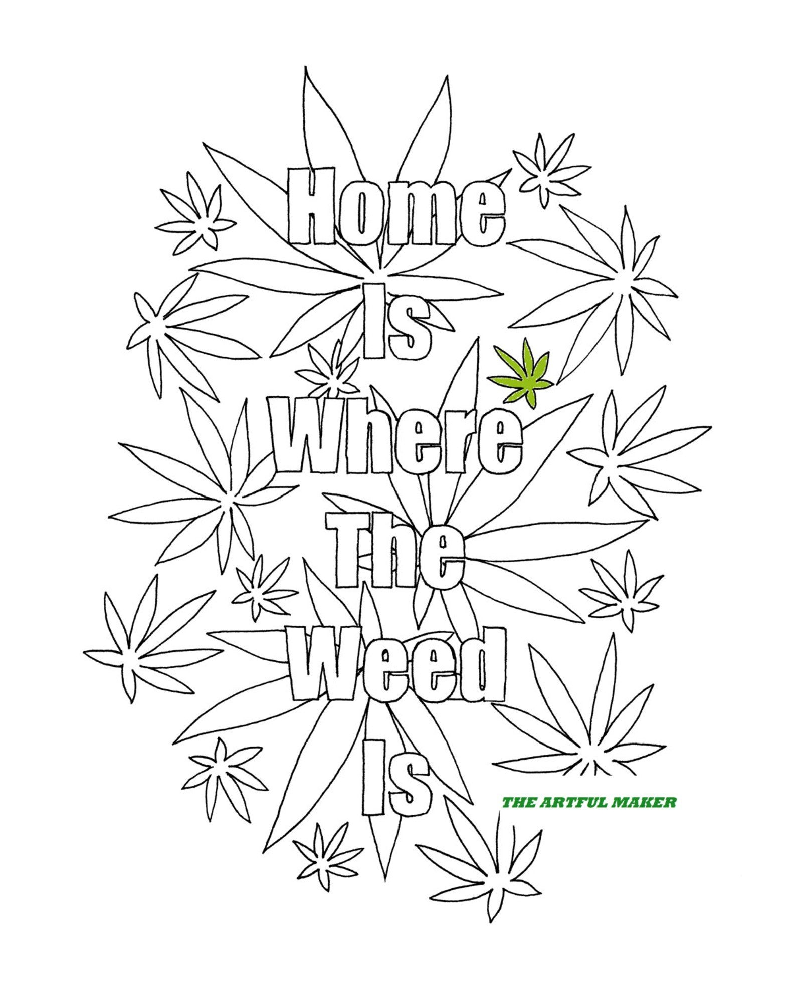 Marijuana Coloring Pages COLORING PAGES WORLD