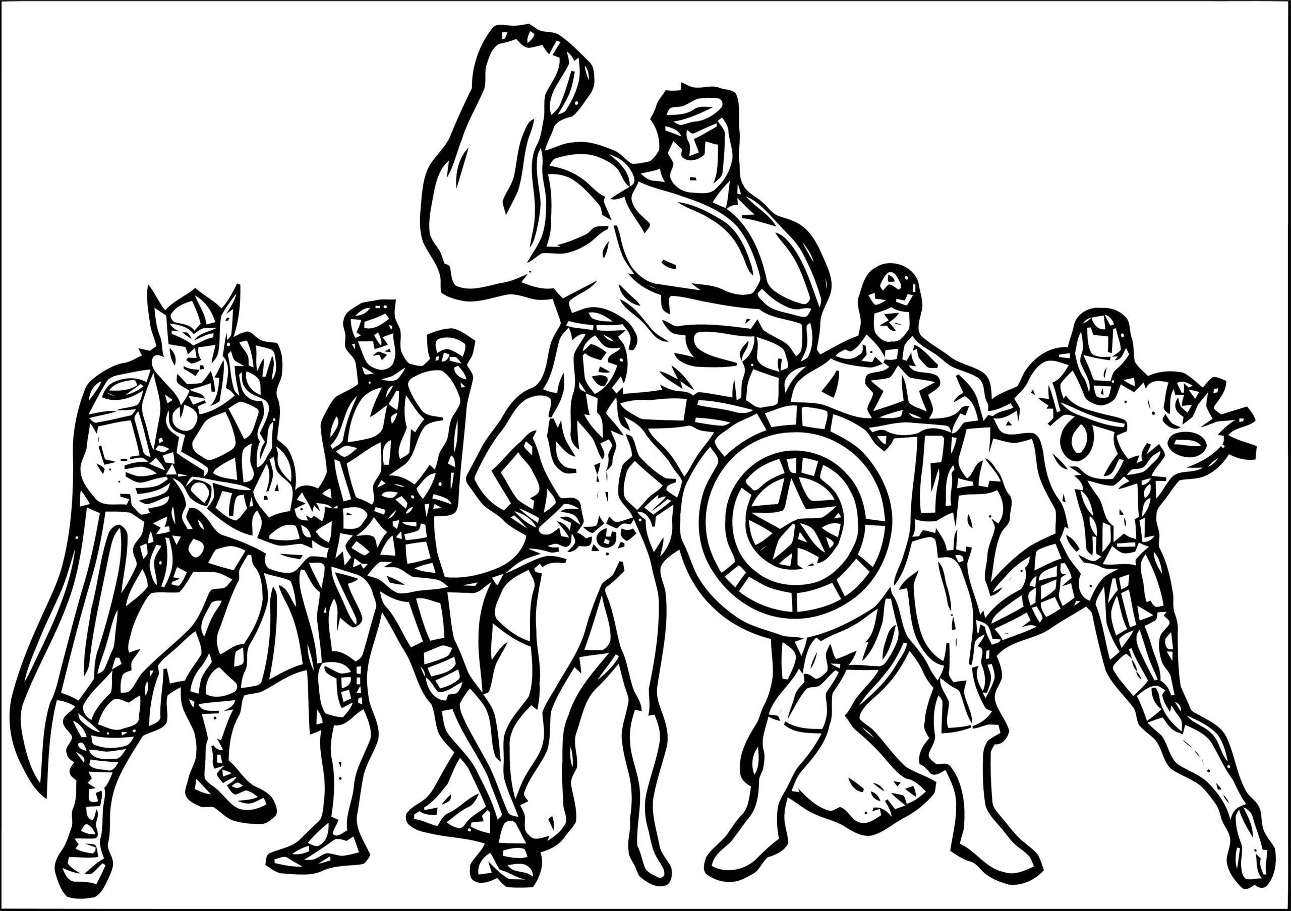 Marvel Colouring Pages To Print