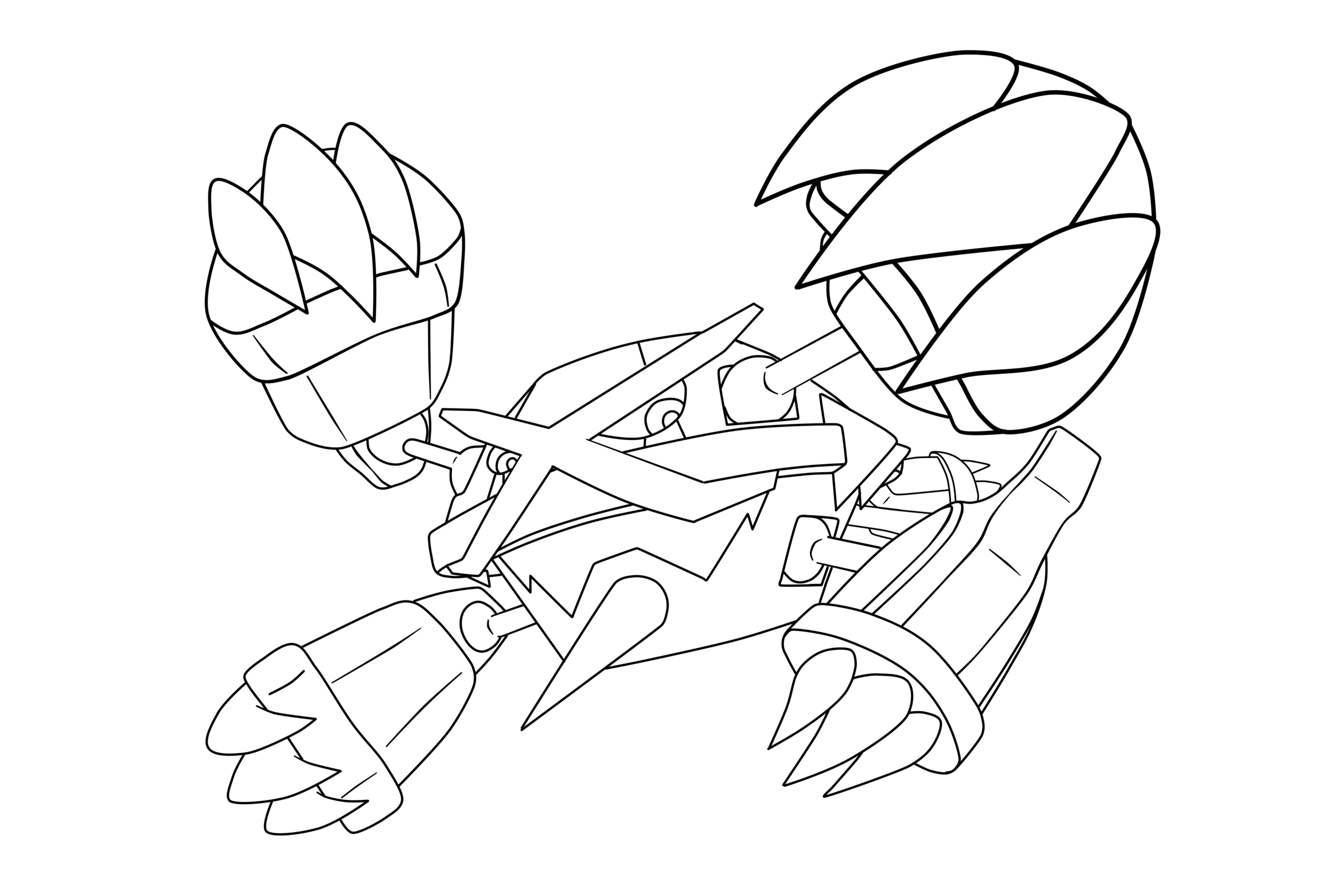 Pokemon Coloring Pages Mega