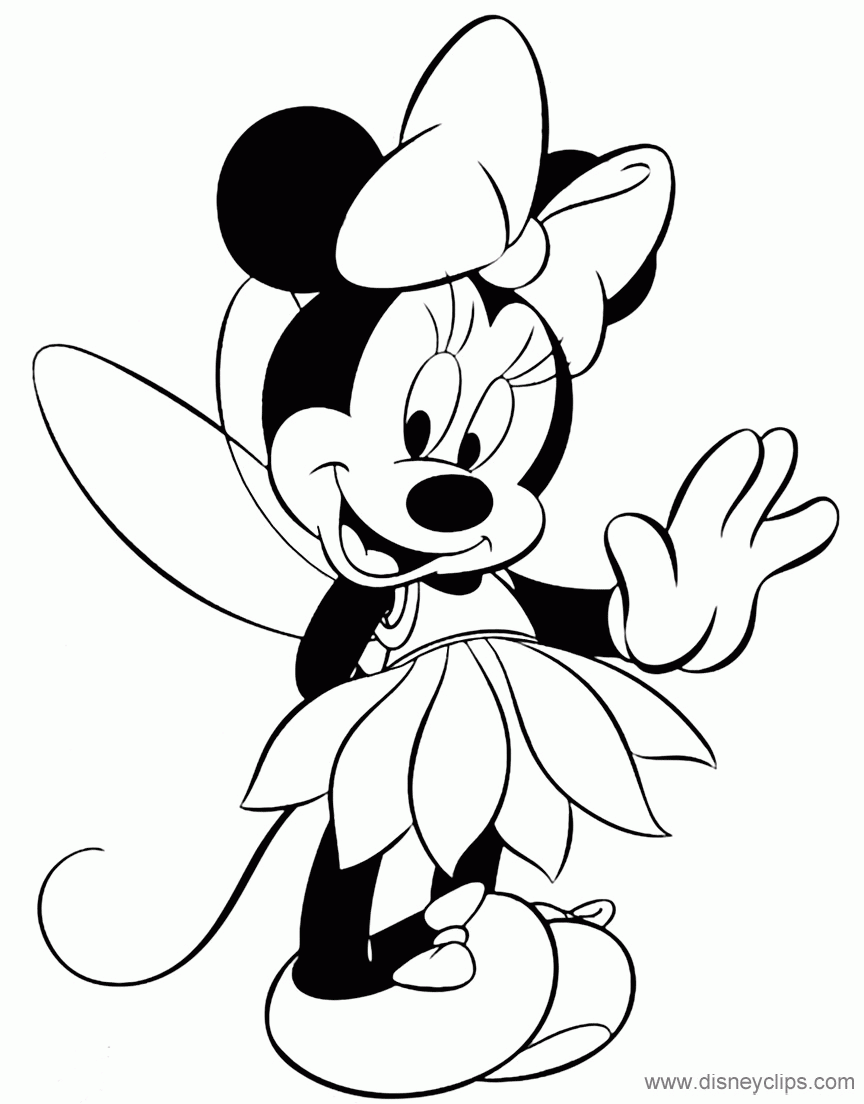 Minnie Mouse Coloring Pages Disney Coloring Book